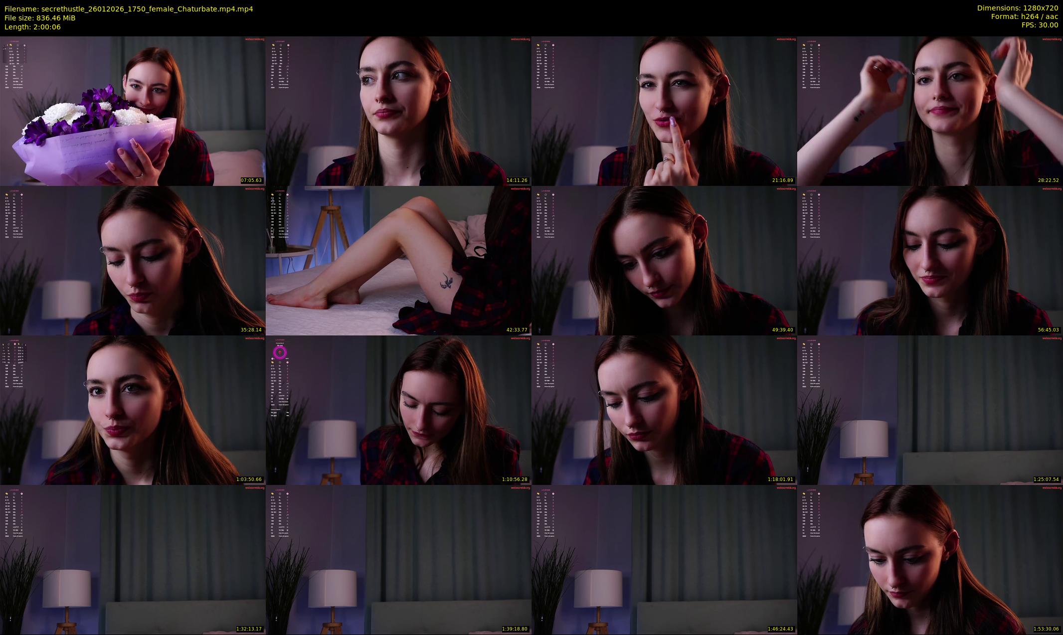 secrethustle — 121 minute Chaturbate female cam show recording, 720p, Jan 26, 2026