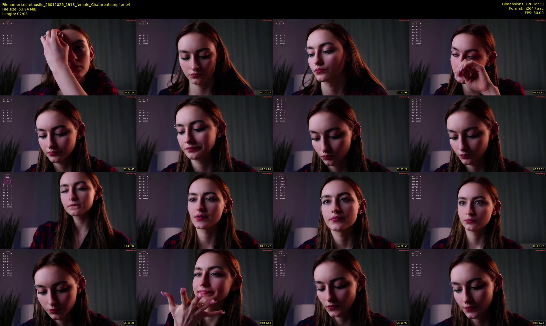 secrethustle — 8 minute Chaturbate female cam show recording, 720p, Jan 26, 2026