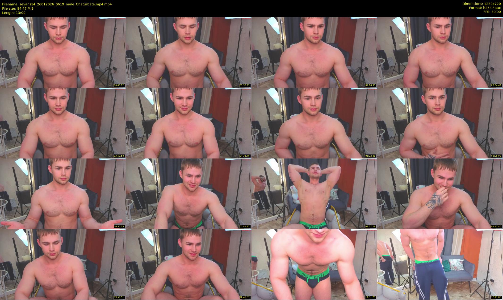 sevans14 — 13 minute Chaturbate male cam show recording, 720p, Jan 26, 2026