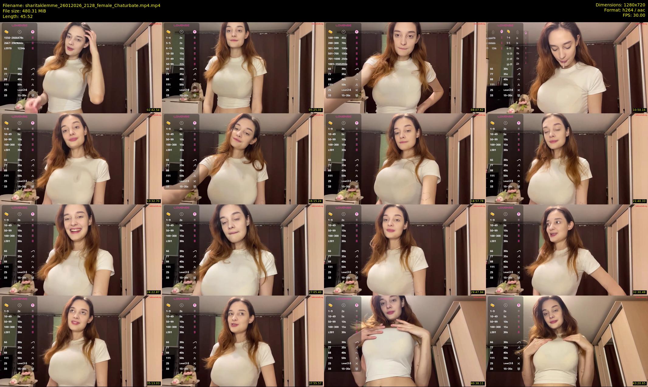 sharitaklemme — 46 minute Chaturbate female cam show recording, 720p, Jan 26, 2026