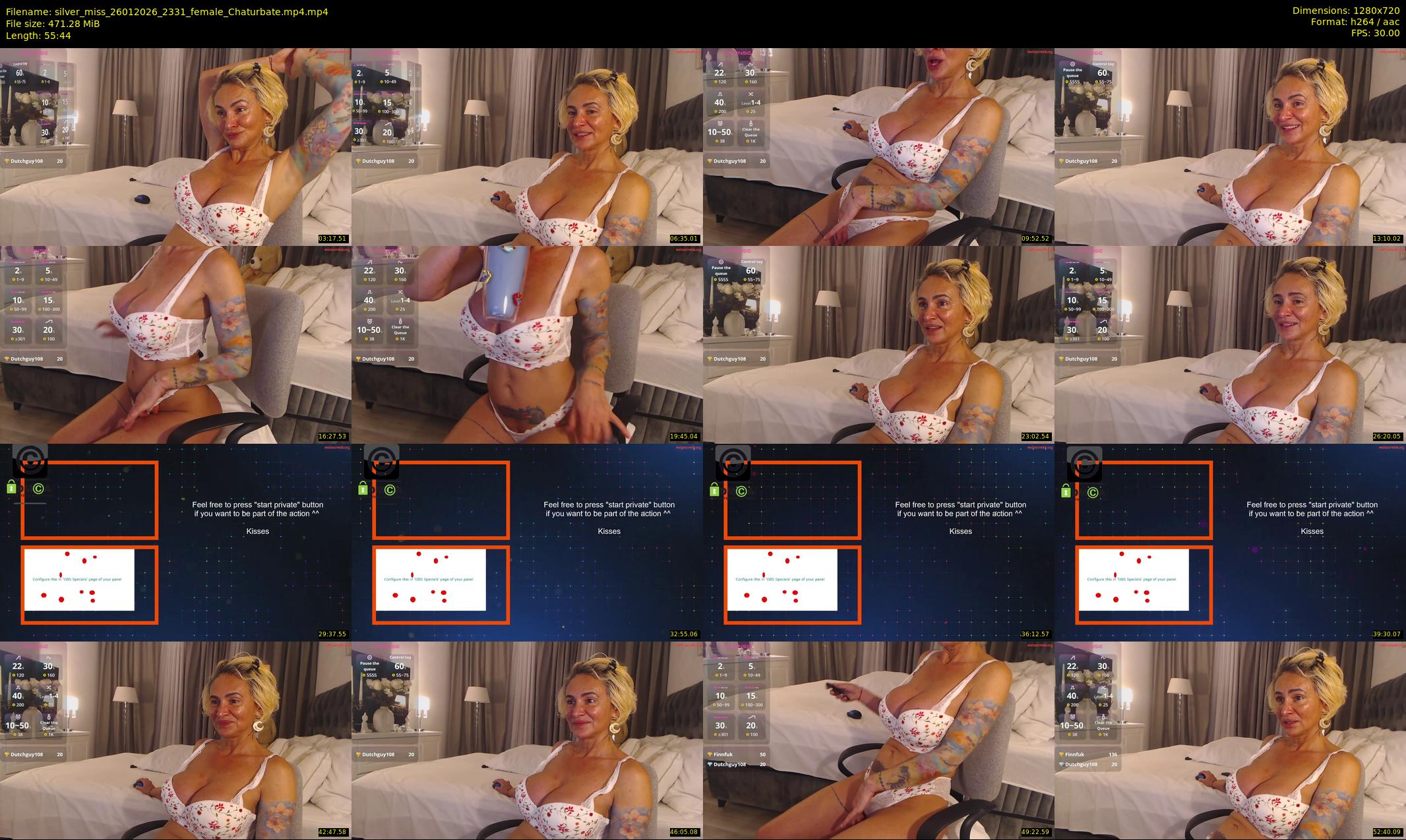 silver_miss — 56 minute Chaturbate female cam show recording, 720p, Jan 26, 2026