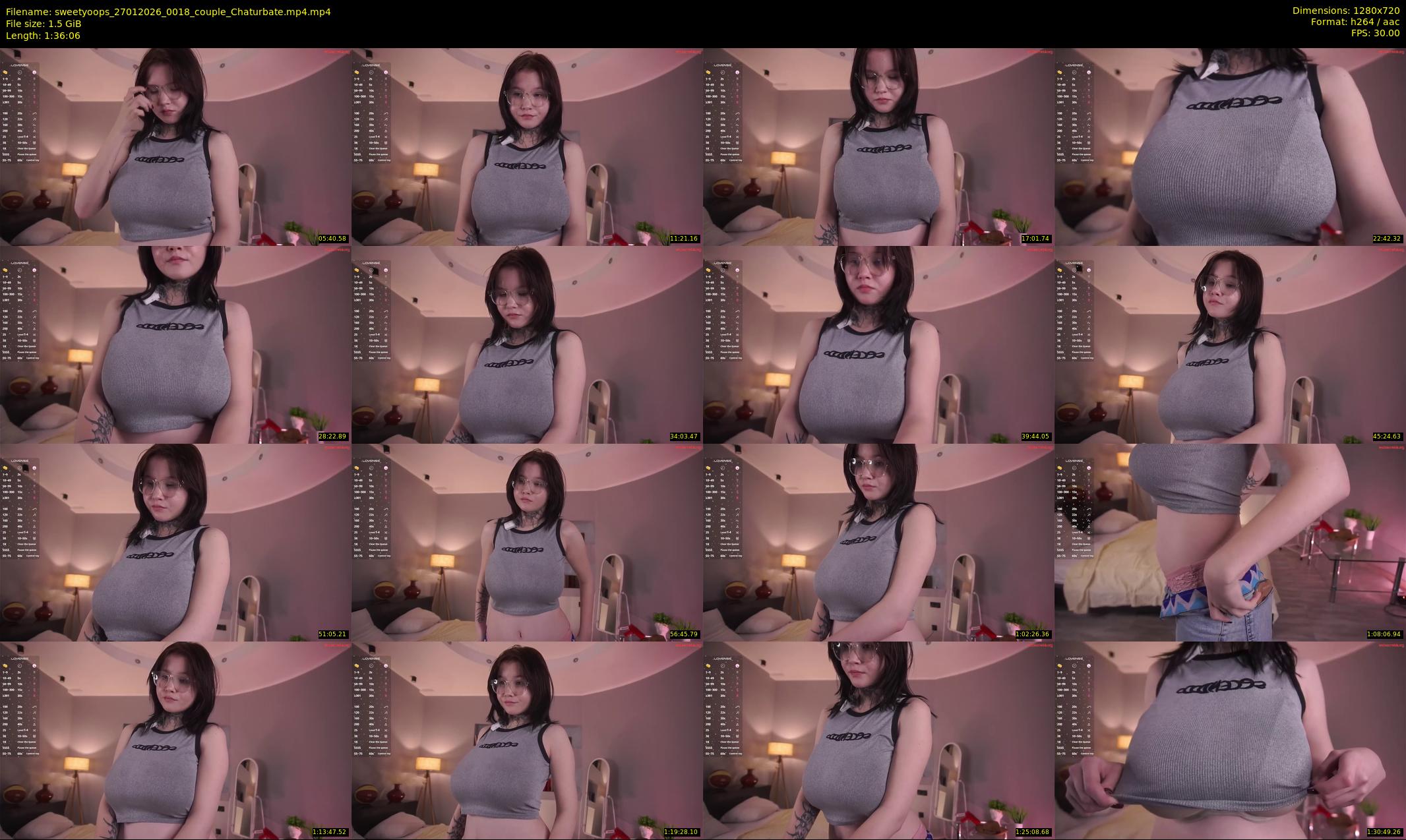 sweetyoops — 97 minute Chaturbate female cam show recording, 720p, Jan 27, 2026