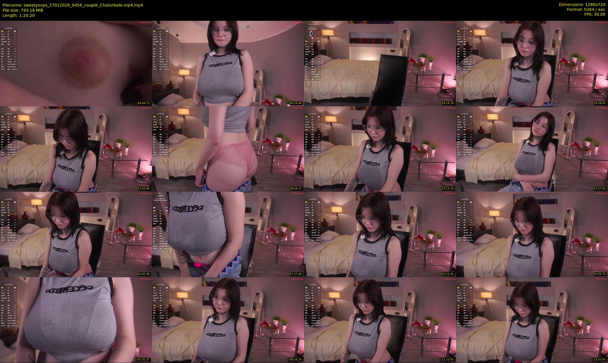 sweetyoops — 81 minute Chaturbate female cam show recording, 720p, Jan 27, 2026
