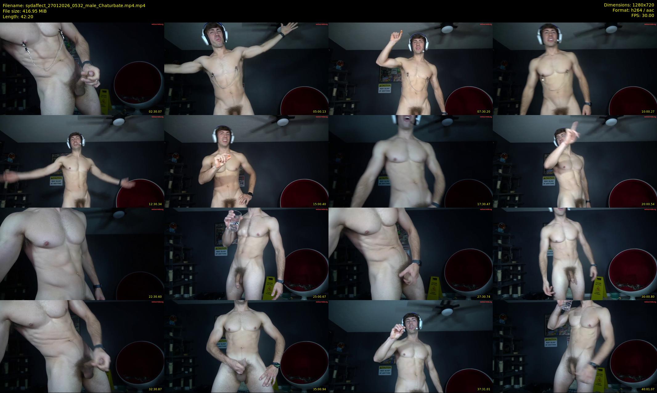 sydaffect — 43 minute Chaturbate male cam show recording, 720p, Jan 27, 2026