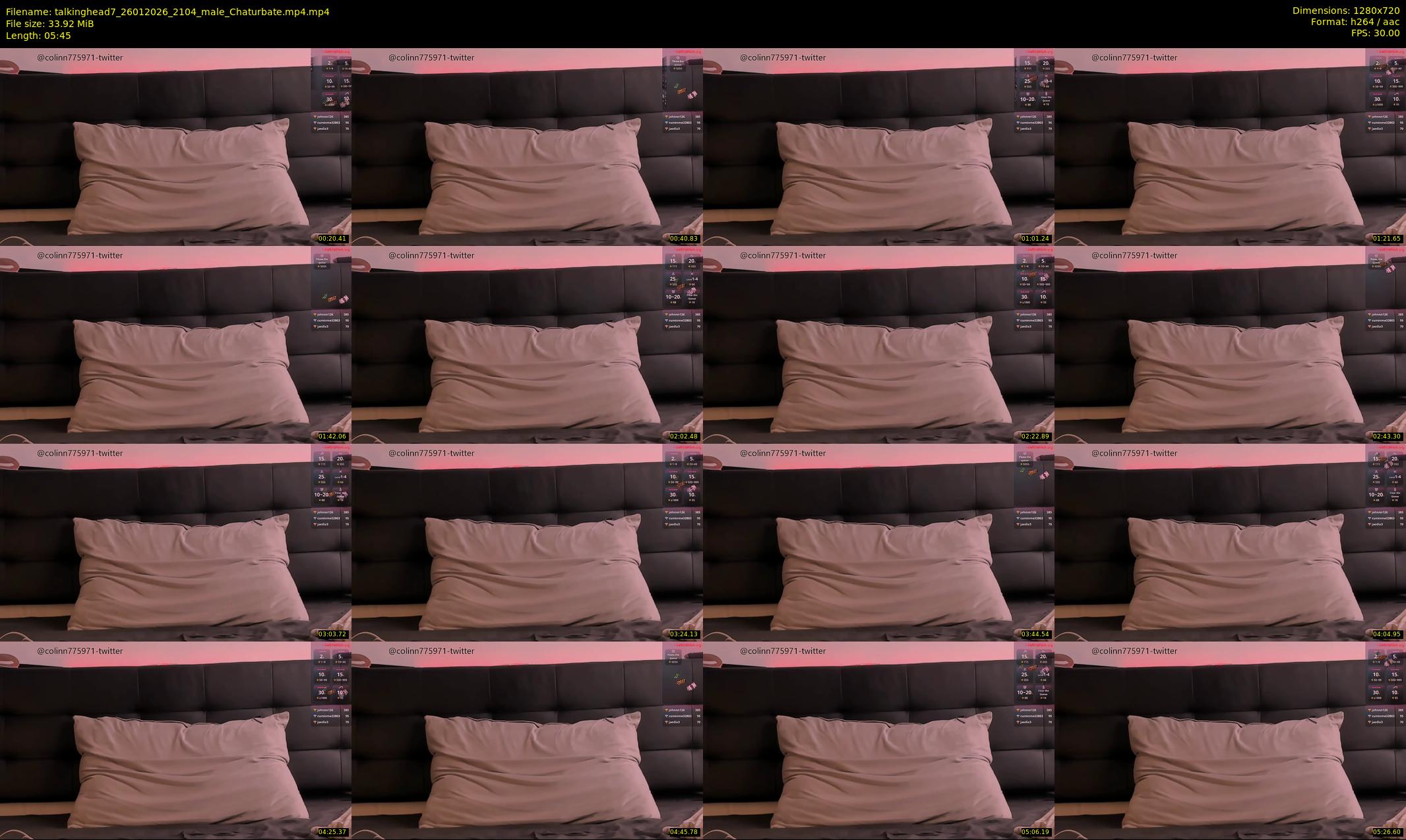 talkinghead7 — 6 minute Chaturbate male cam show recording, 720p, Jan 26, 2026