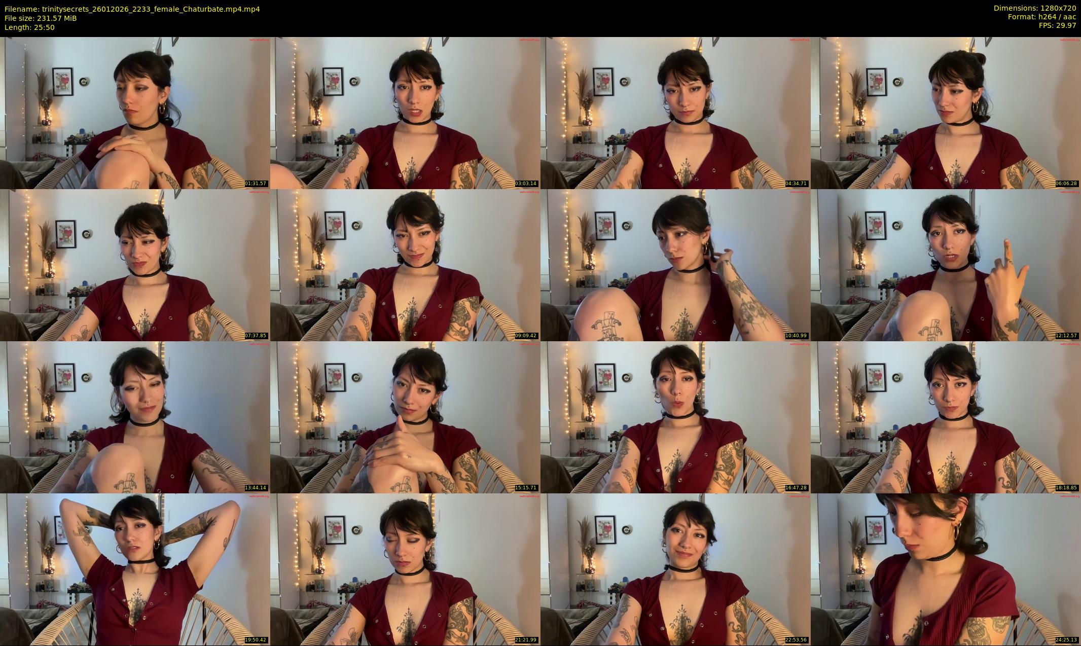trinitysecrets — 26 minute Chaturbate female cam show recording, 720p, Jan 26, 2026