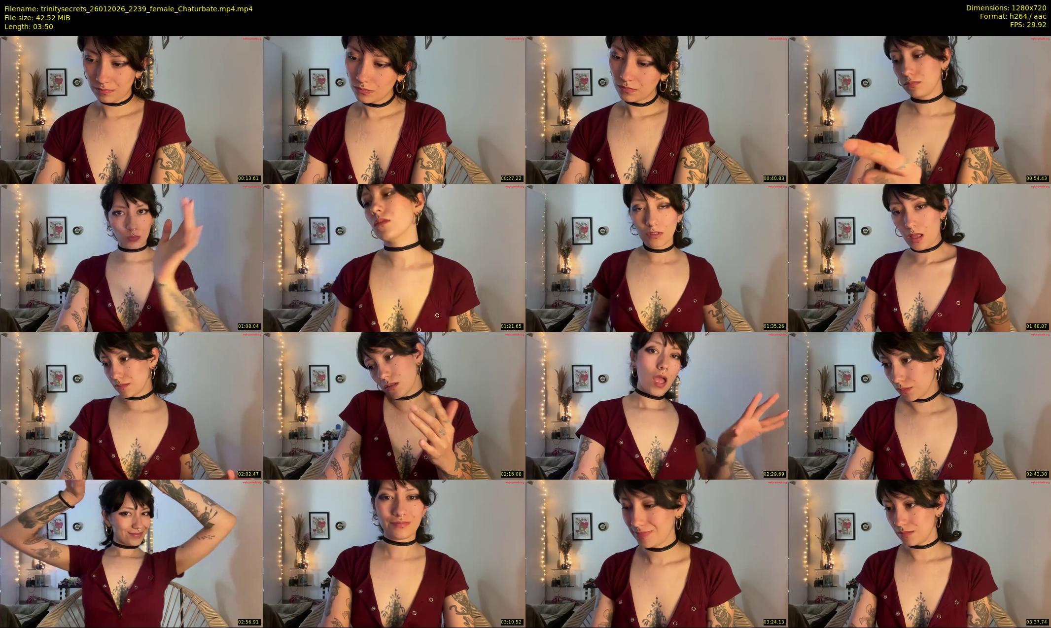 trinitysecrets — 4 minute Chaturbate female cam show recording, 720p, Jan 26, 2026