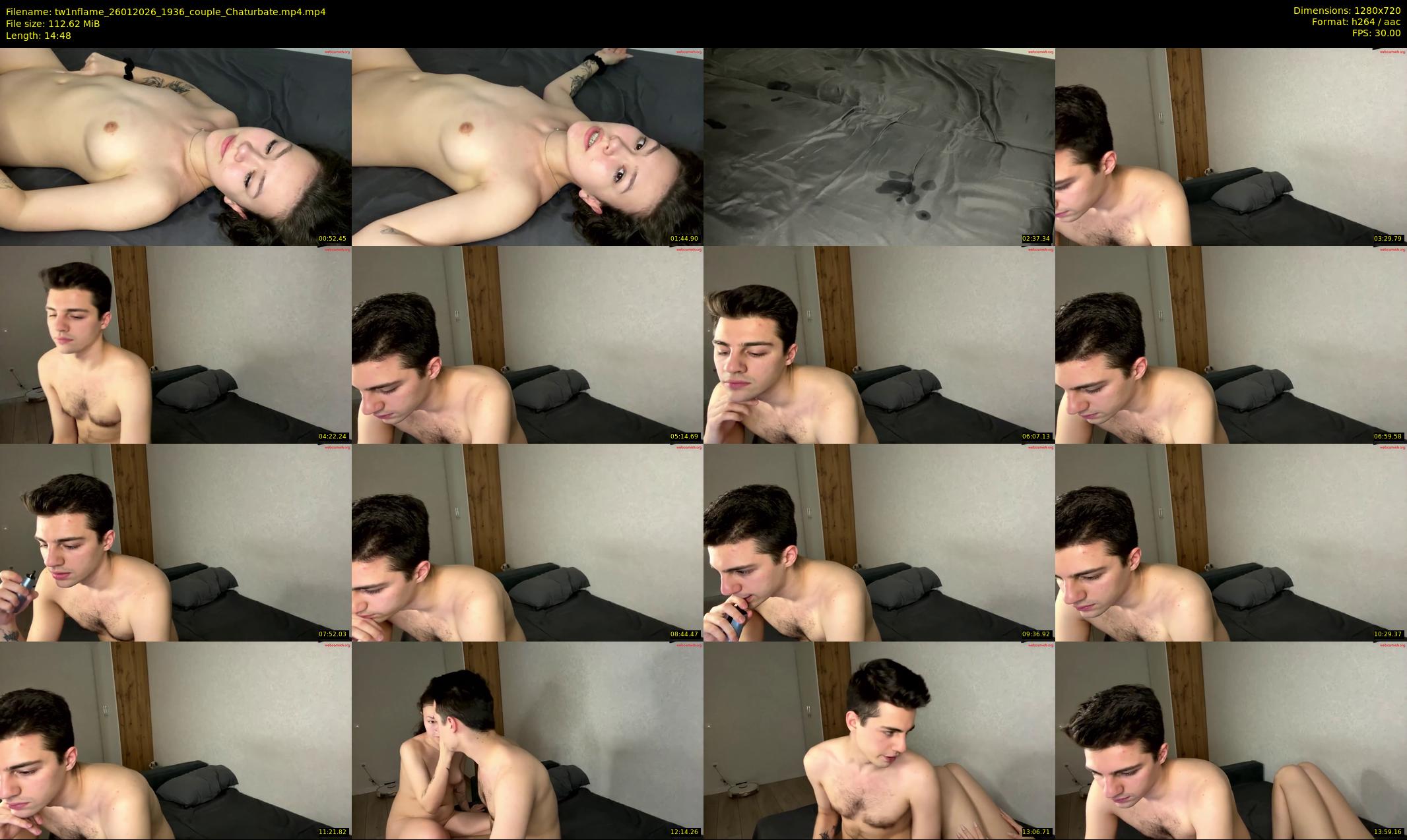 tw1nflame — 15 minute Chaturbate couple cam show recording, 720p, Jan 26, 2026