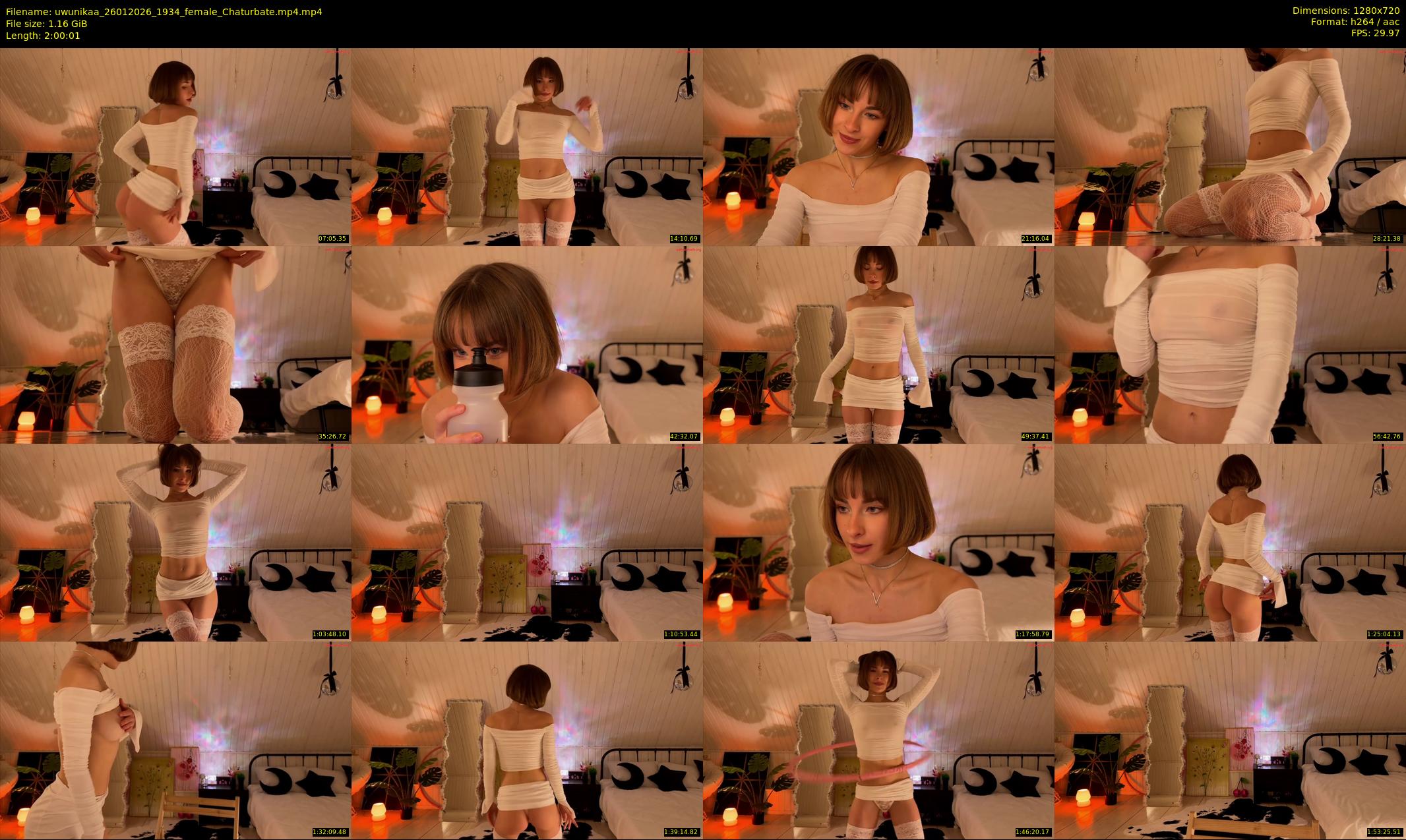 uwunikaa — 121 minute Chaturbate female cam show recording, 720p, Jan 26, 2026