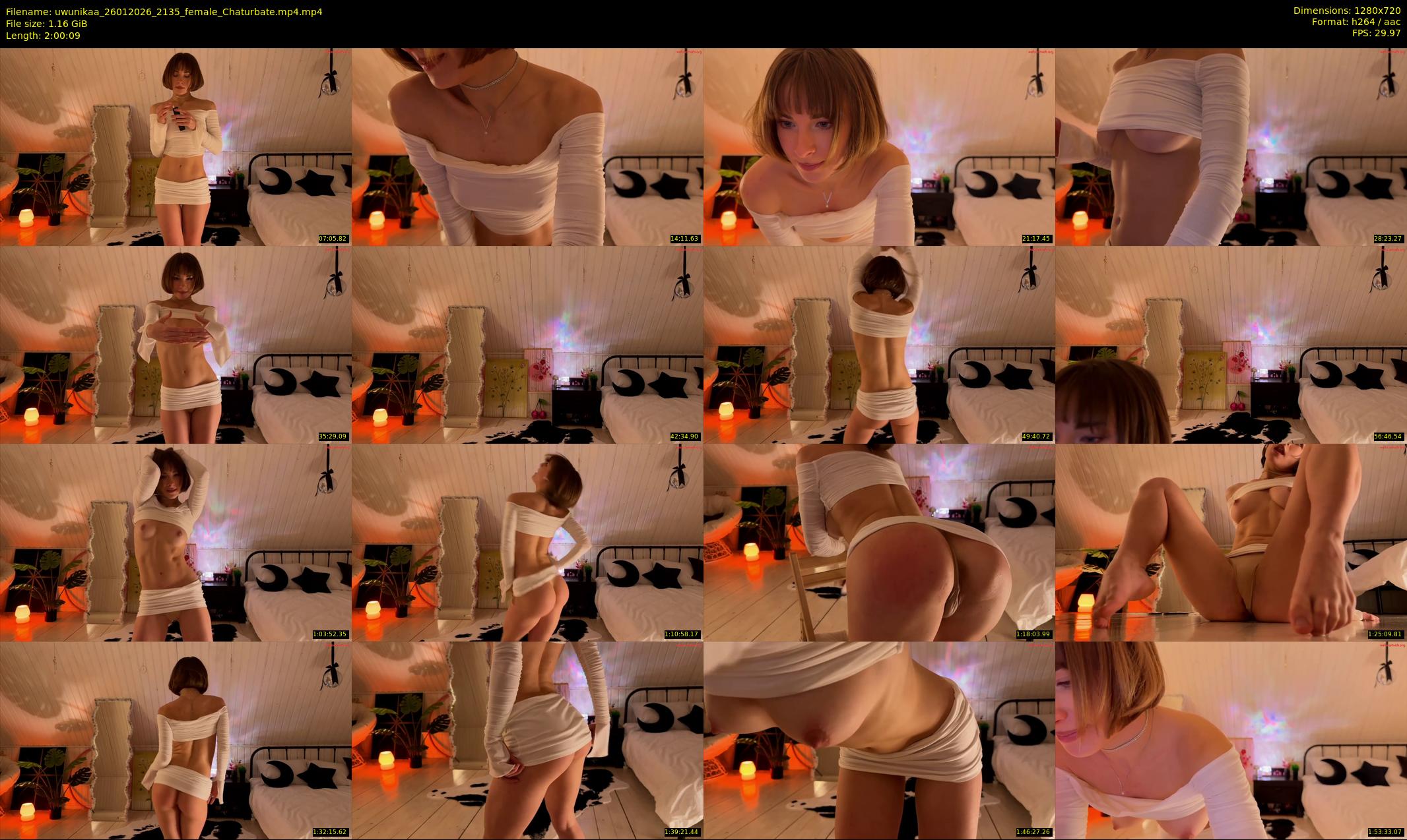 uwunikaa — 121 minute Chaturbate female cam show recording, 720p, Jan 26, 2026