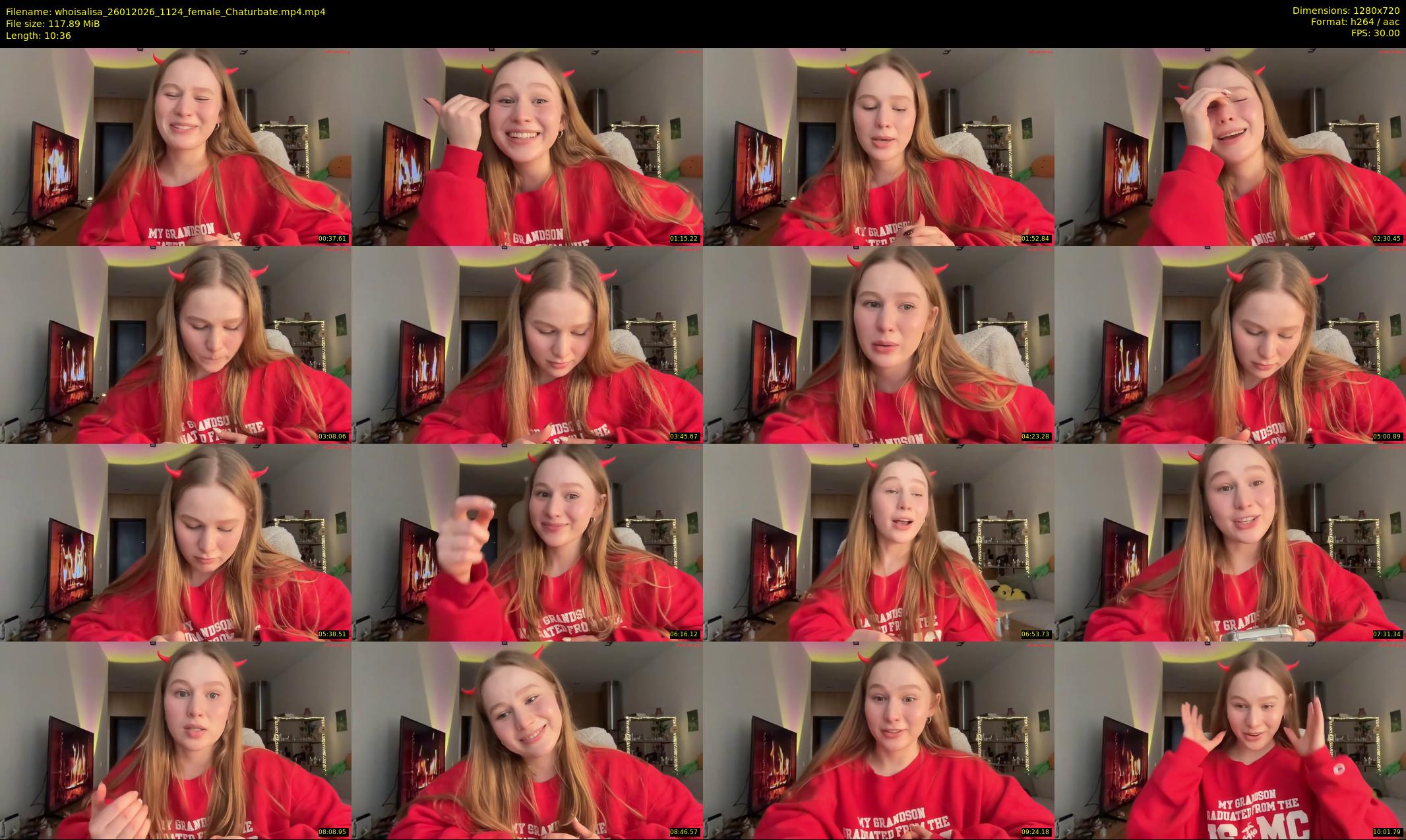 whoisalisa — 11 minute Chaturbate female cam show recording, 720p, Jan 26, 2026