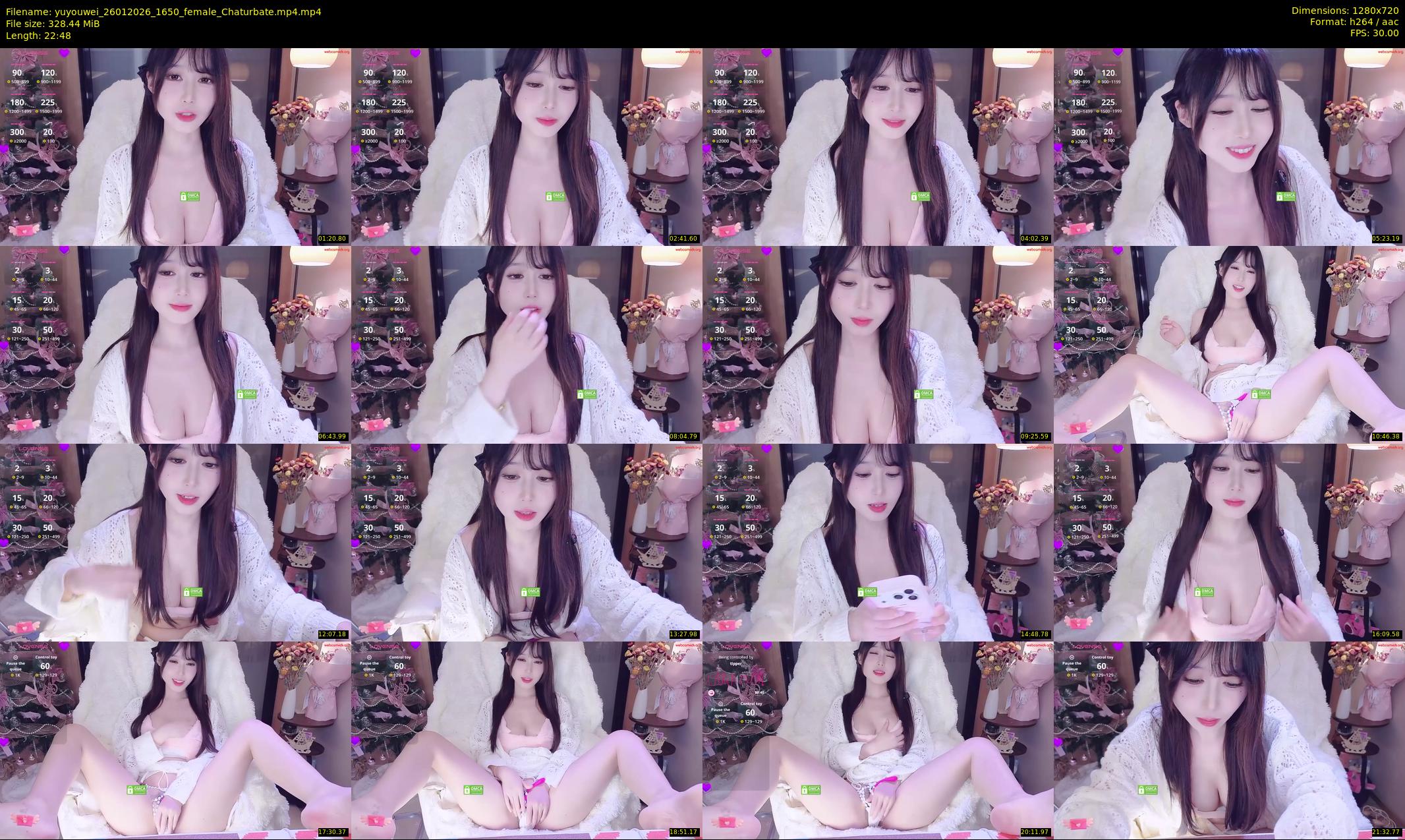 yuyouwei — 23 minute Chaturbate female cam show recording, 720p, Jan 26, 2026