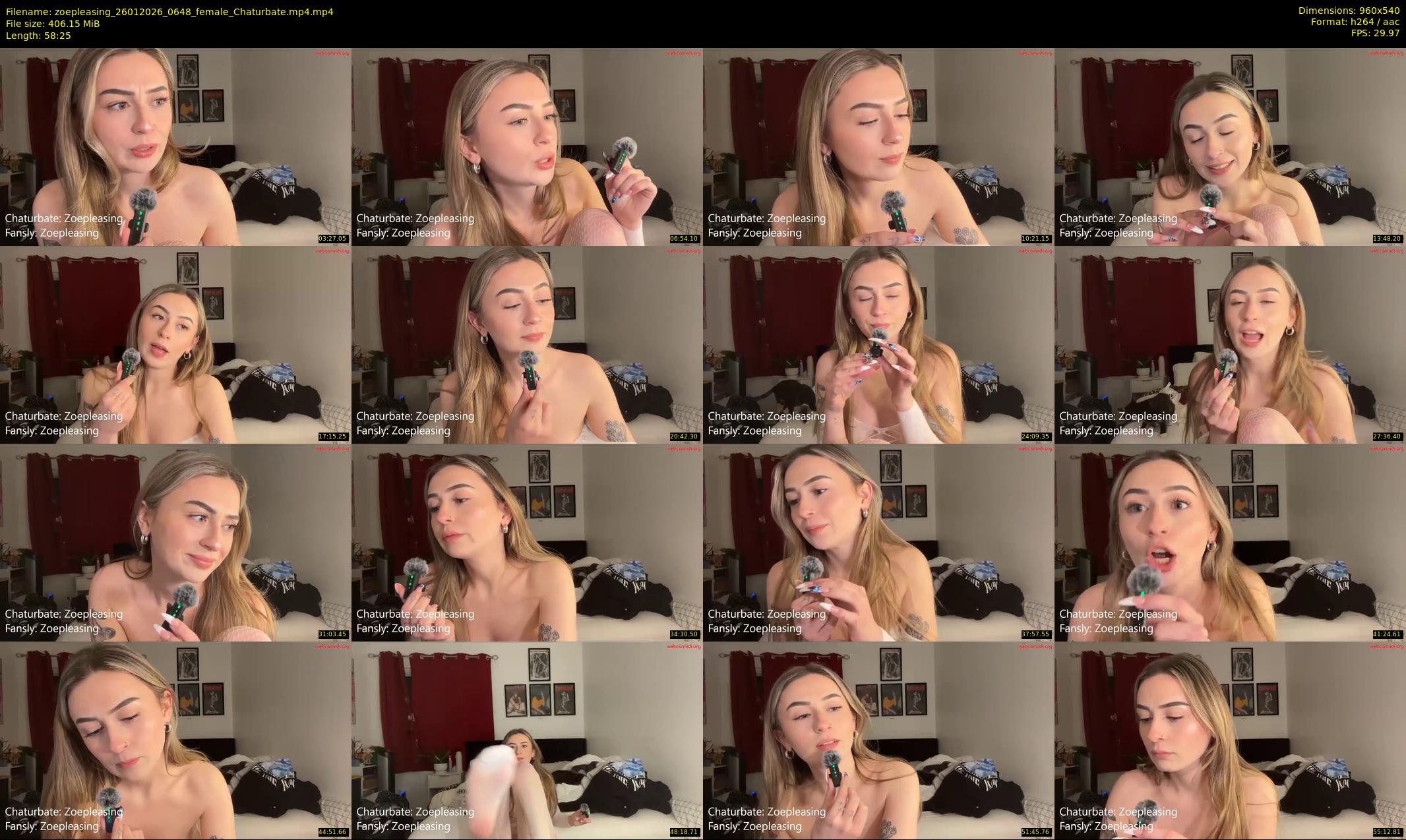 zoepleasing — 59 minute Chaturbate female cam show recording, 480p, Jan 26, 2026