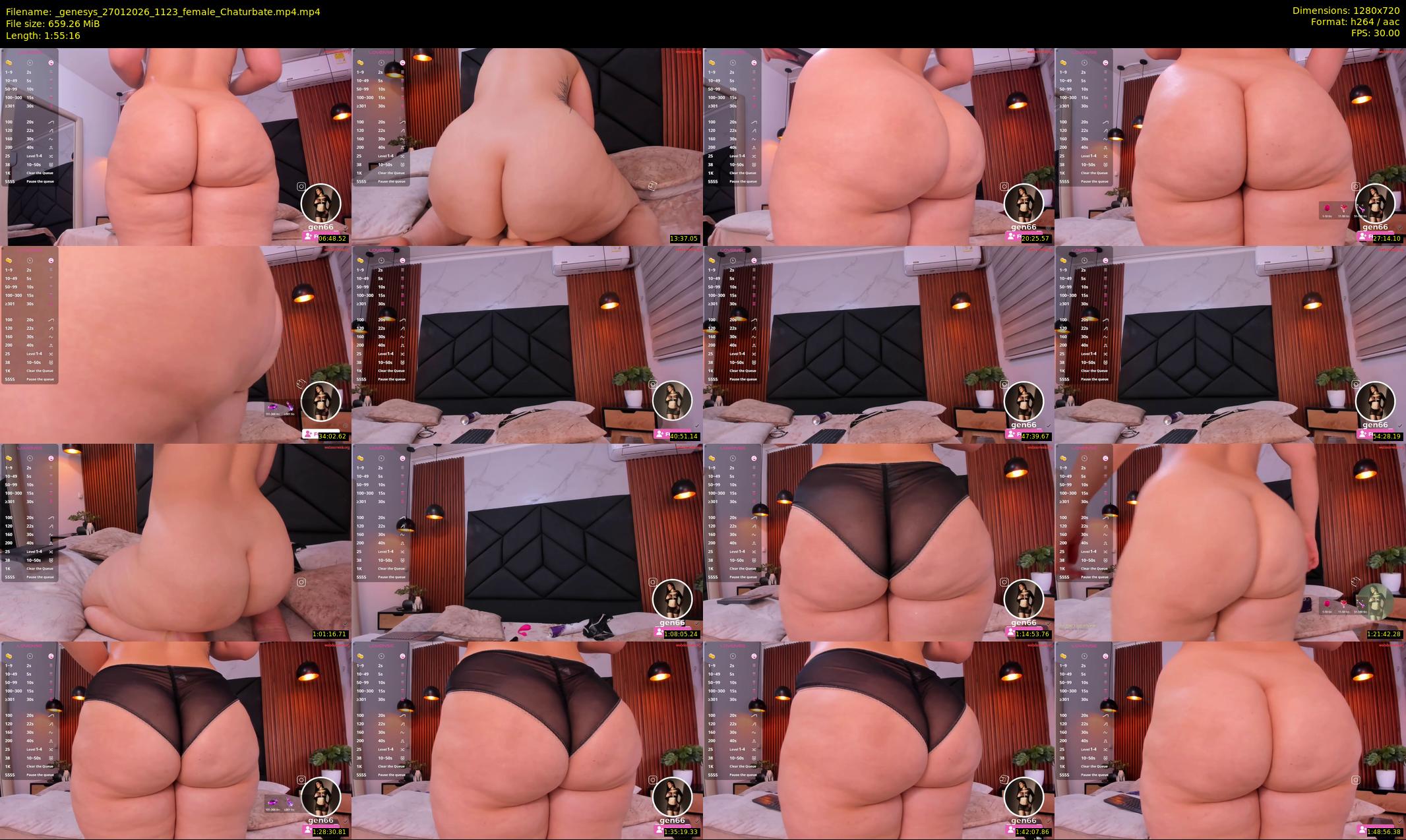 _genesys — 116 minute Chaturbate female cam show recording, 720p, Jan 27, 2026