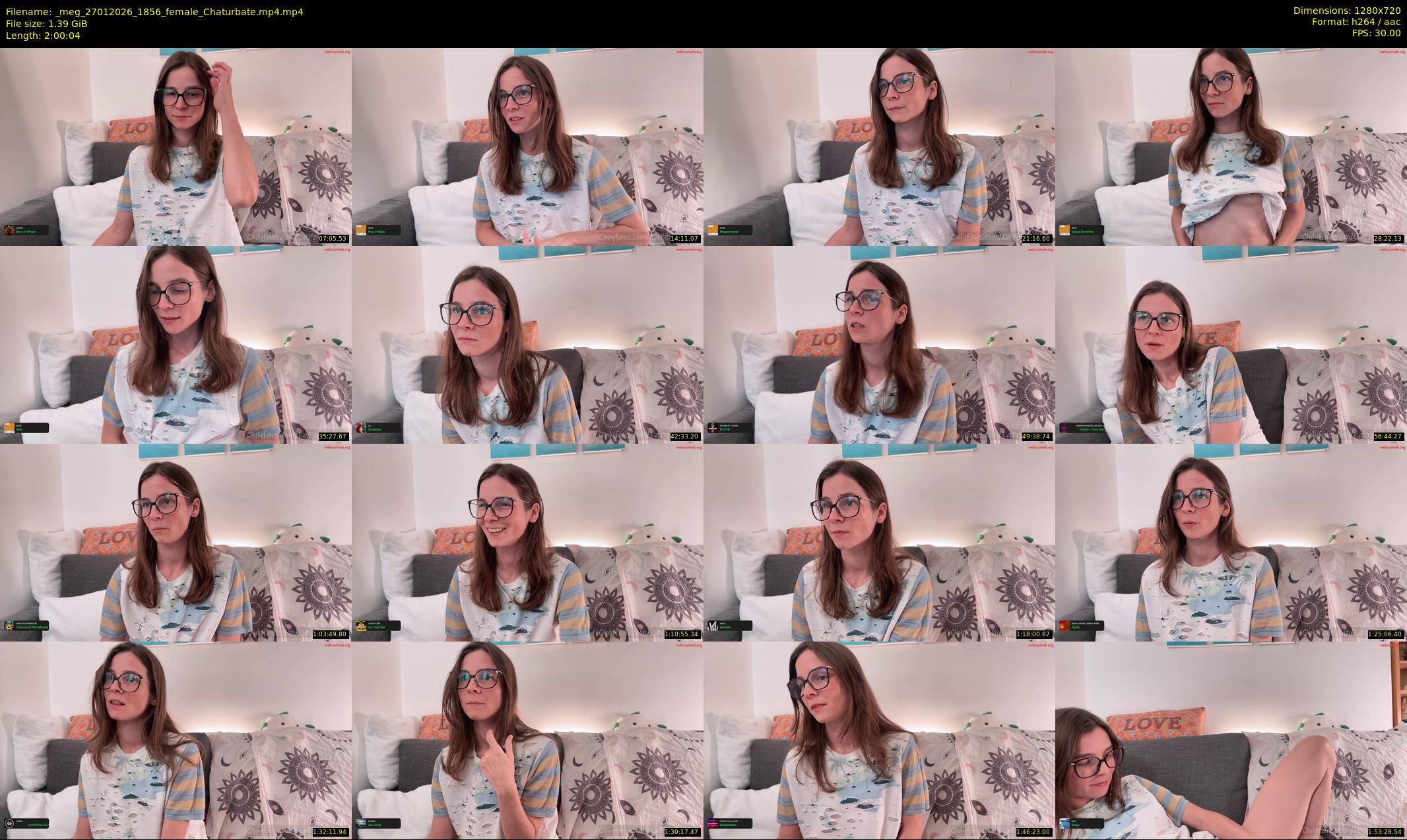 _meg — 121 minute Chaturbate female cam show recording, 720p, Jan 27, 2026
