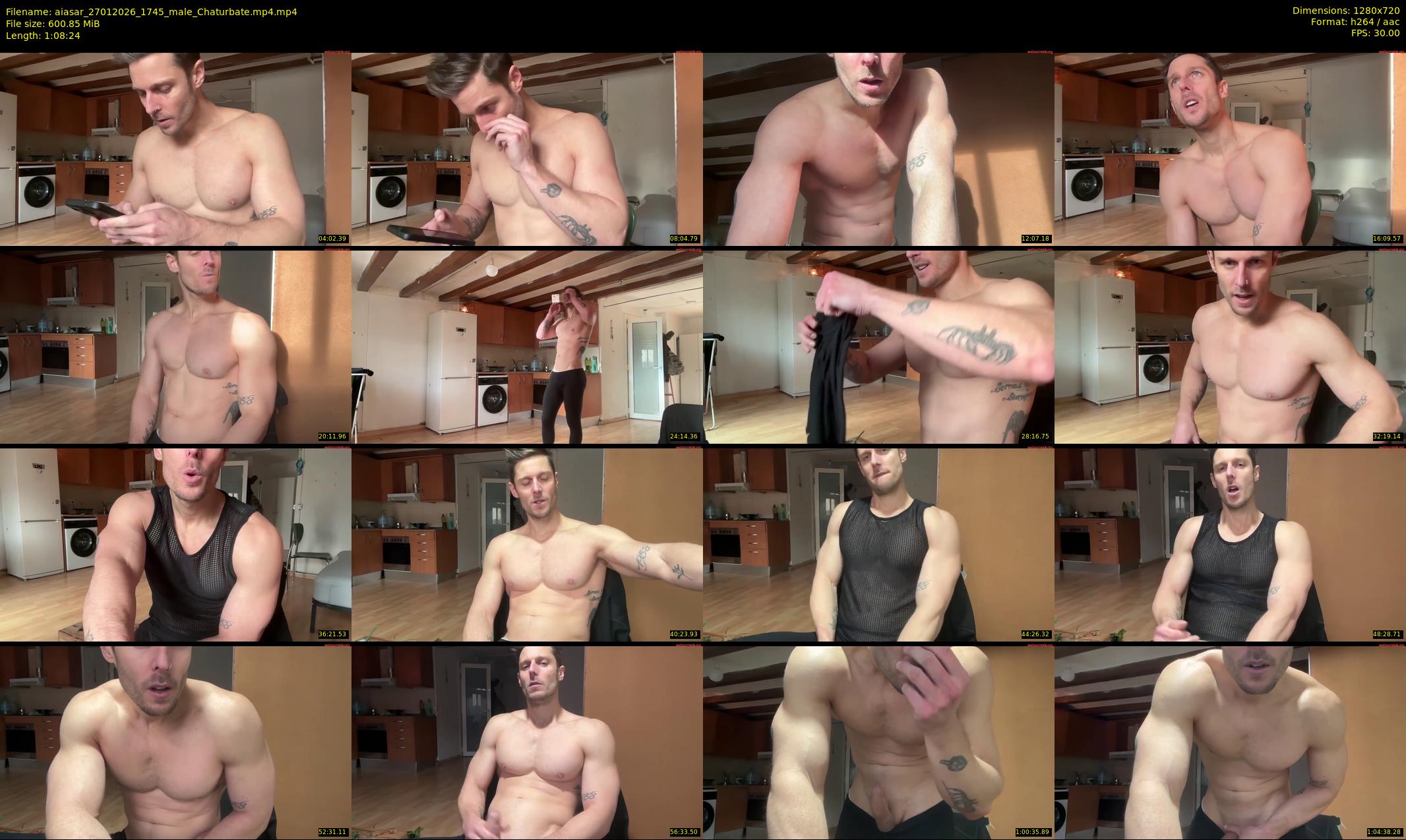 aiasar — 69 minute Chaturbate male cam show recording, 720p, Jan 27, 2026