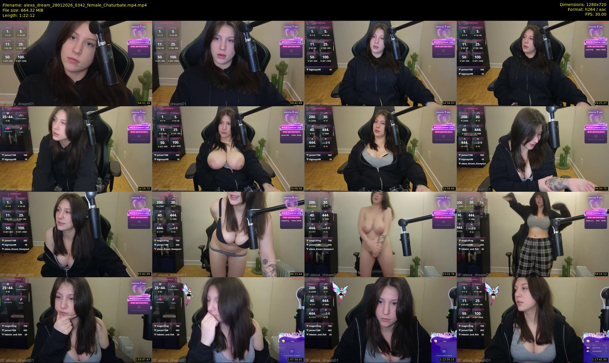 alexa_dream — 83 minute Chaturbate female cam show recording, 720p, Jan 28, 2026