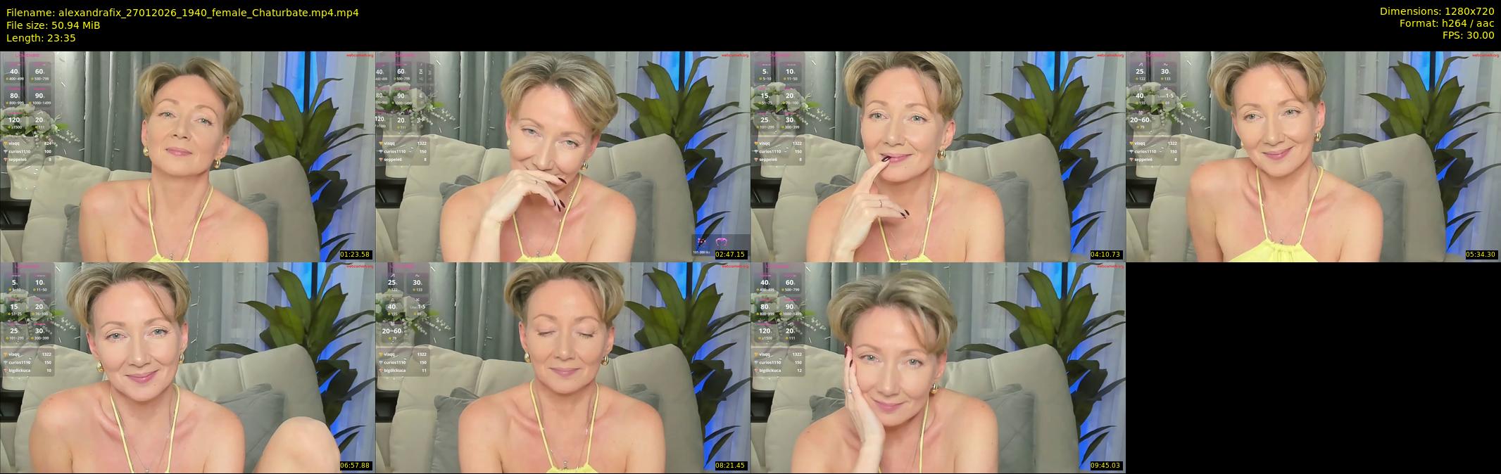 alexandrafix — 24 minute Chaturbate female cam show recording, 720p, Jan 27, 2026