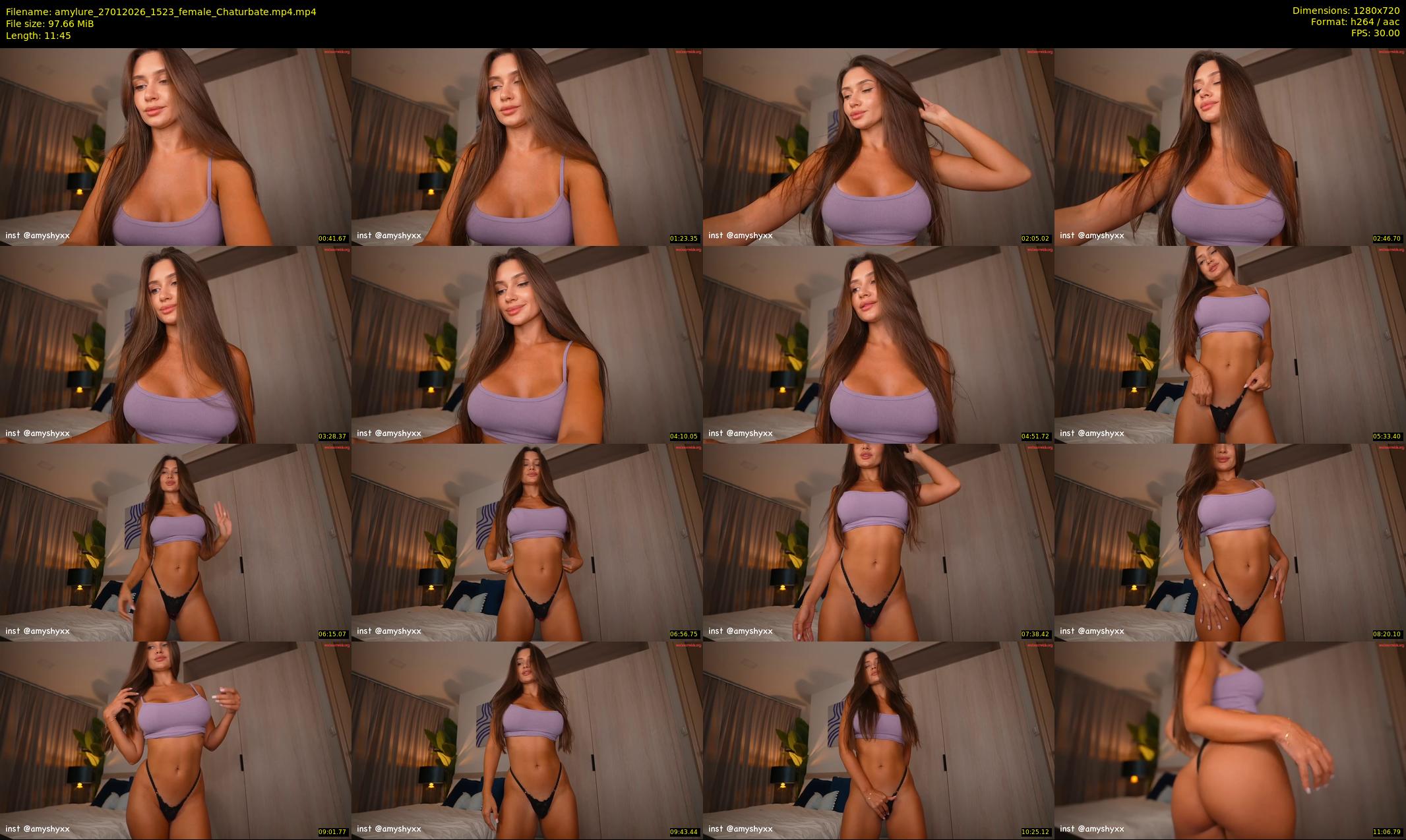 amylure — 12 minute Chaturbate female cam show recording, 720p, Jan 27, 2026