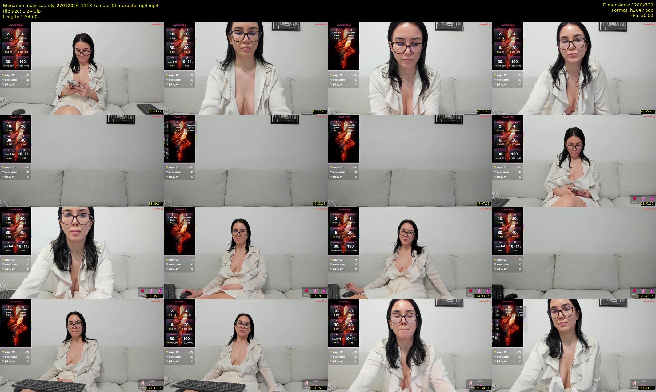 anayscaandy — 114 minute Chaturbate female cam show recording, 720p, Jan 27, 2026