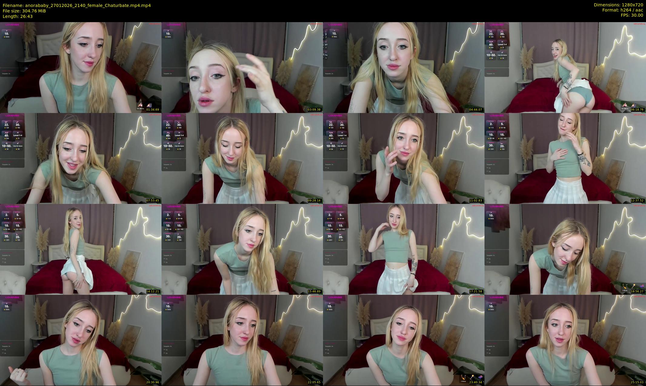 anorababy — 27 minute Chaturbate female cam show recording, 720p, Jan 27, 2026
