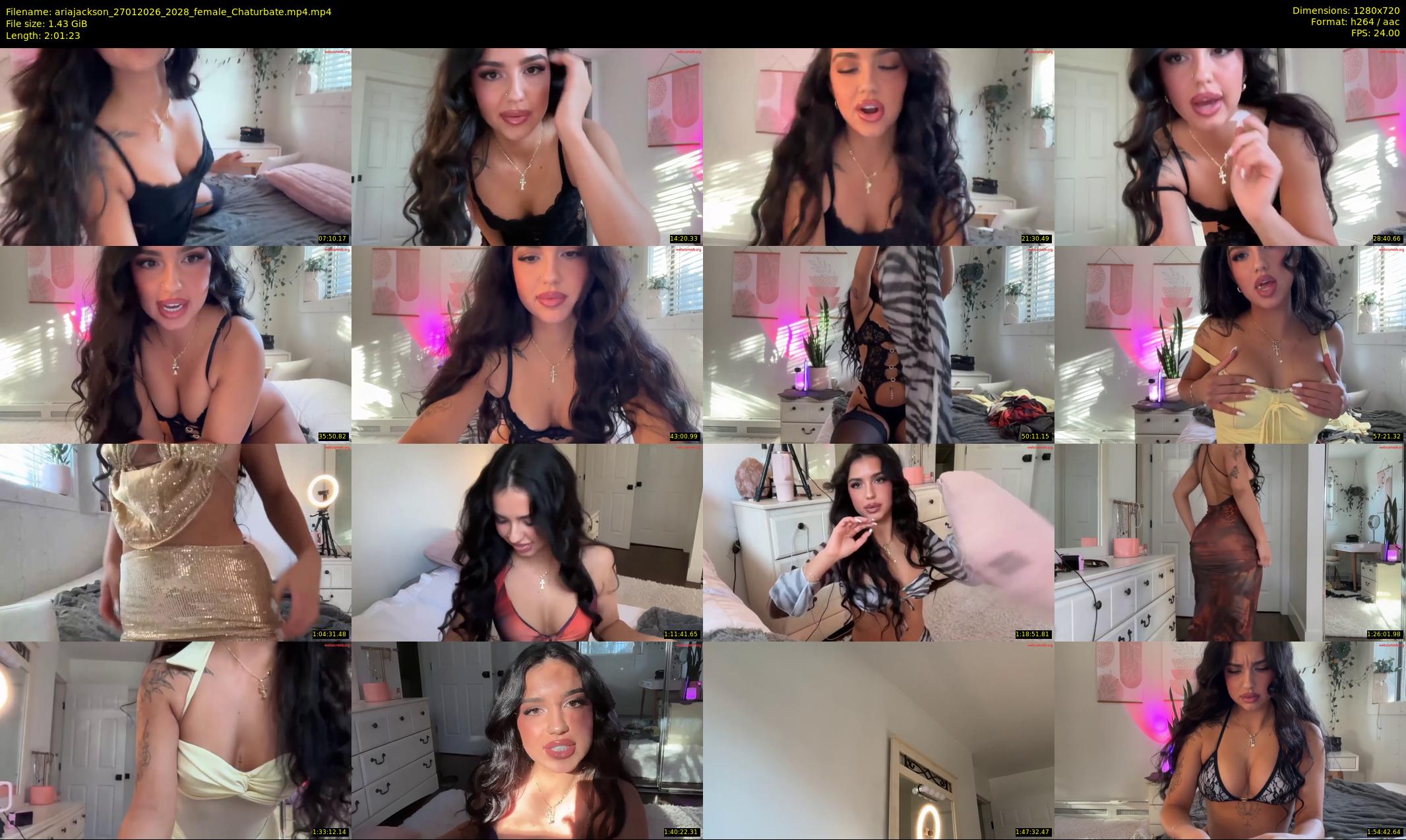 ariajackson — 122 minute Chaturbate female cam show recording, 720p, Jan 27, 2026