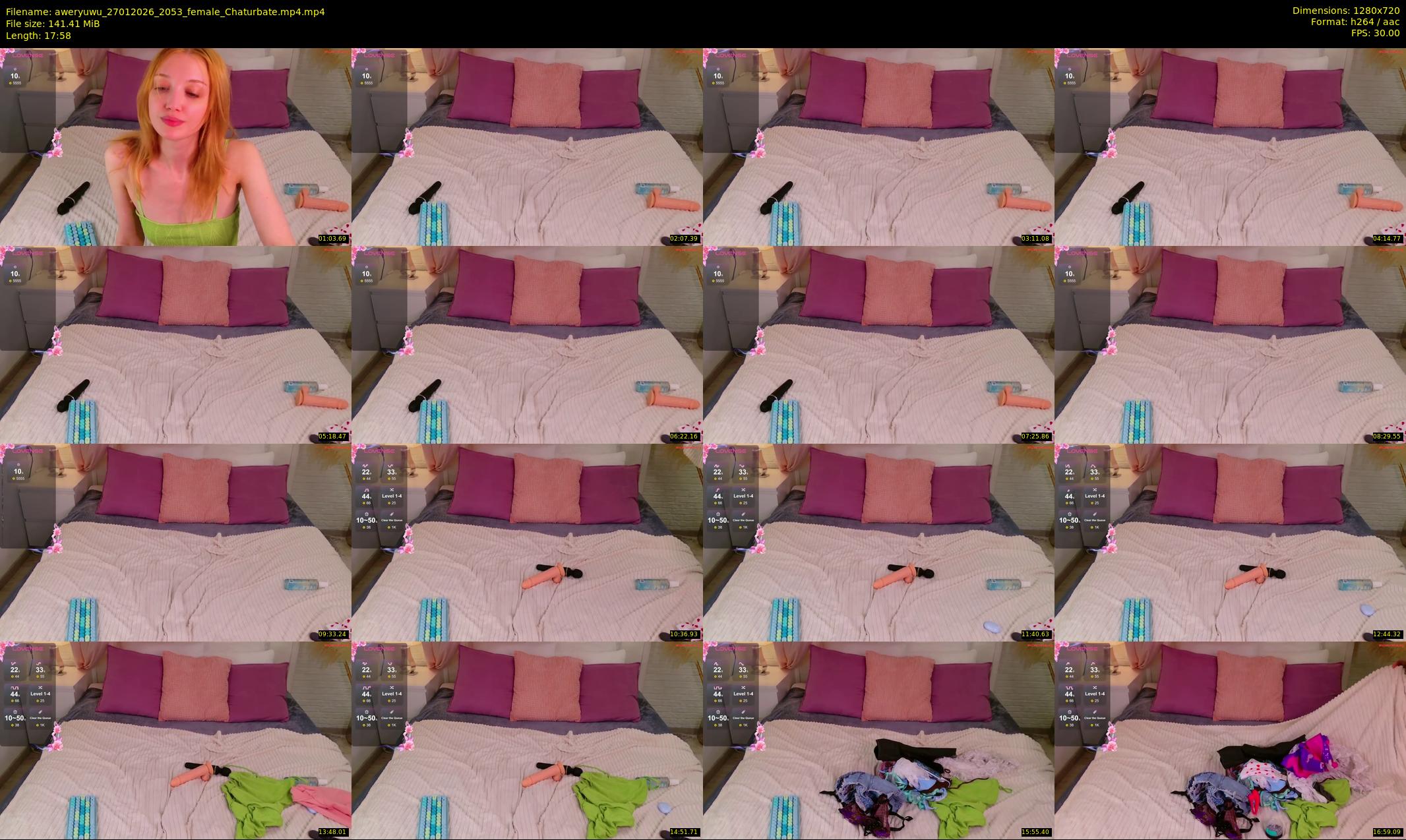 aweryuwu — 18 minute Chaturbate female cam show recording, 720p, Jan 27, 2026
