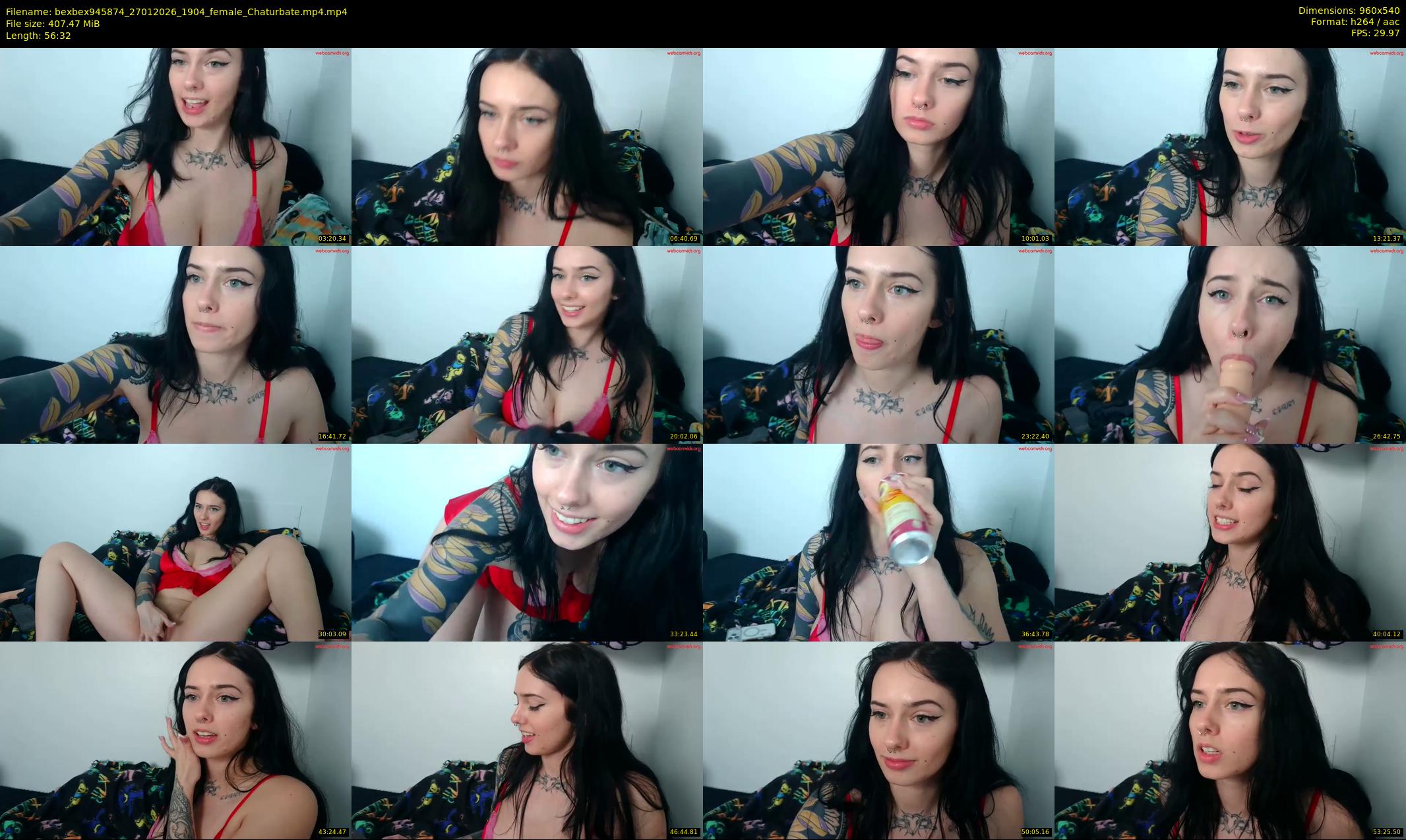 bexbex945874 — 57 minute Chaturbate female cam show recording, 480p, Jan 27, 2026