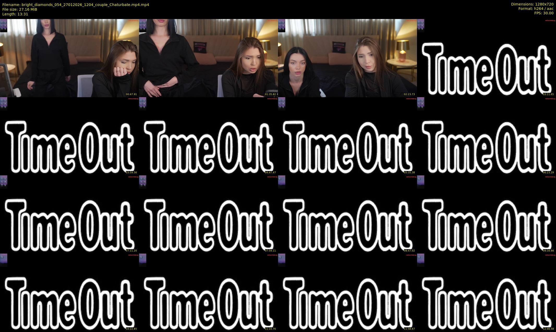 bright_diamonds_054 — 14 minute Chaturbate couple cam show recording, 720p, Jan 27, 2026