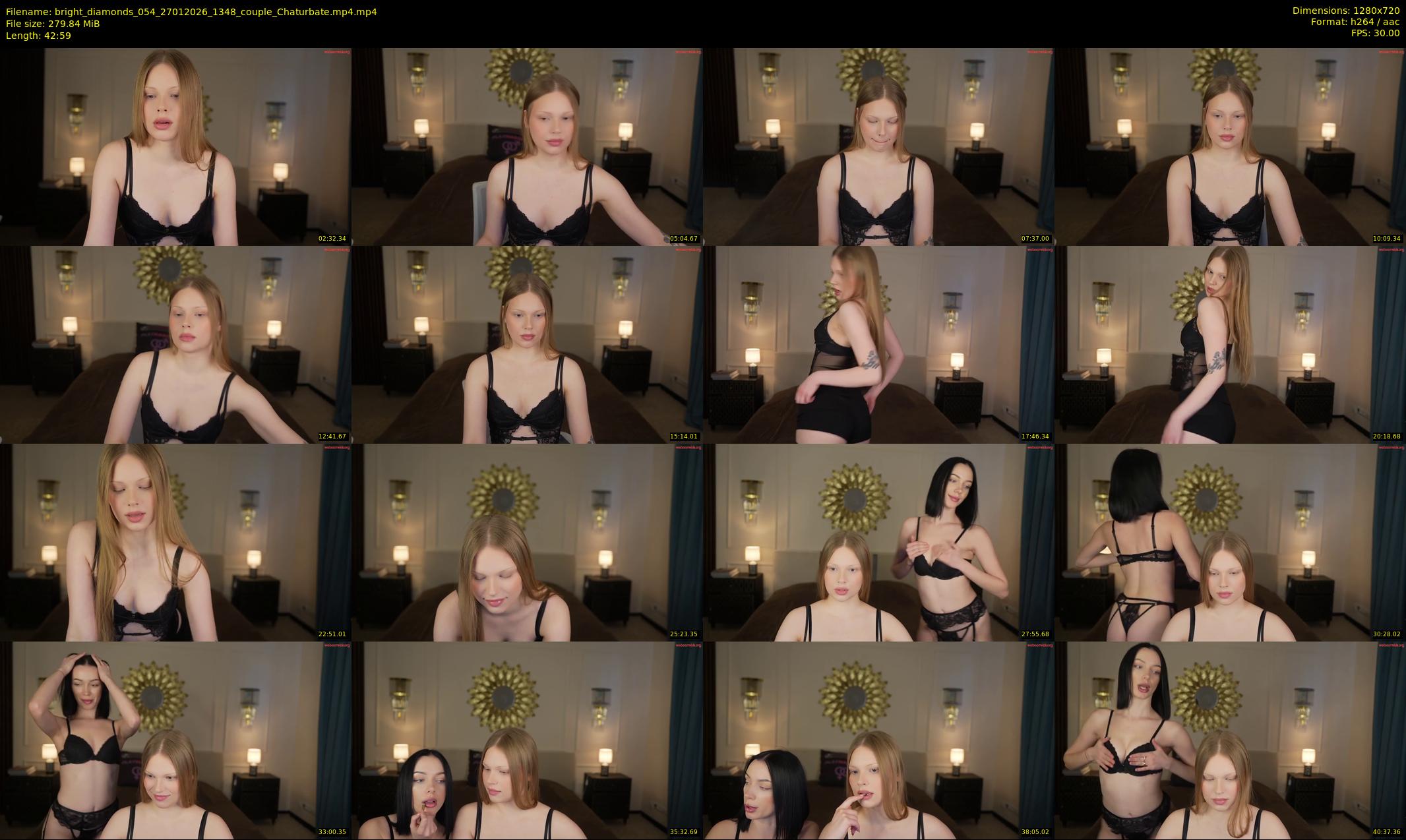bright_diamonds_054 — 43 minute Chaturbate couple cam show recording, 720p, Jan 27, 2026