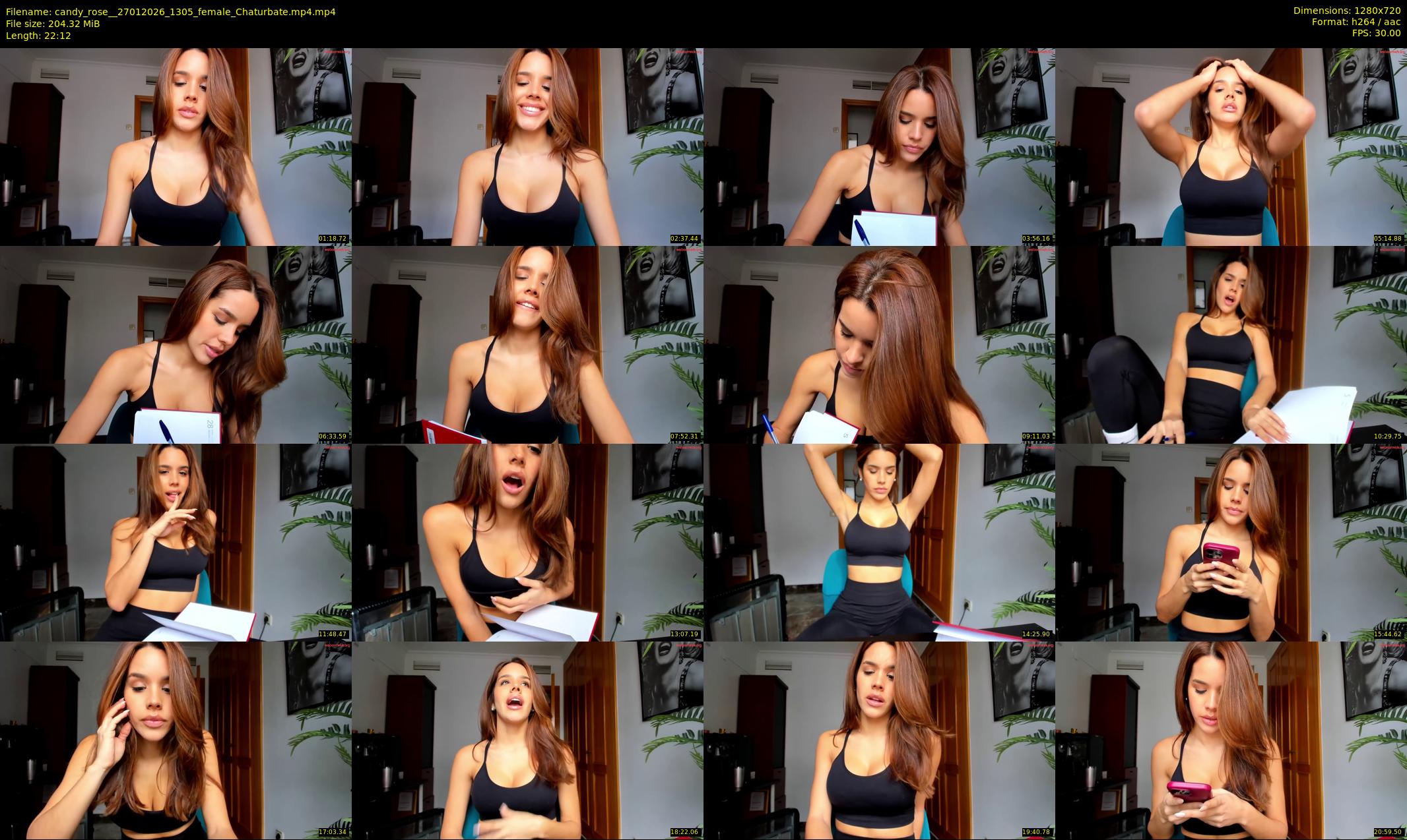 candy_rose_ — 23 minute Chaturbate female cam show recording, 720p, Jan 27, 2026