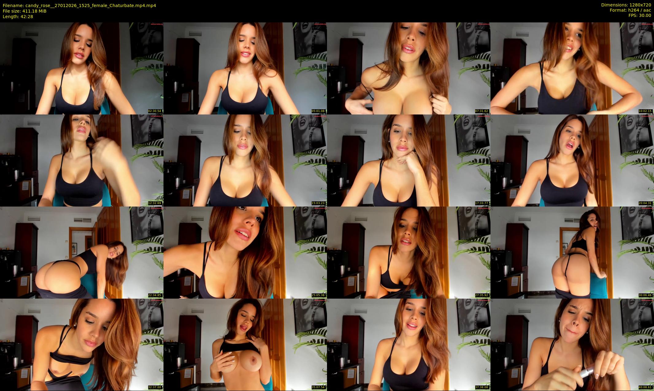 candy_rose_ — 43 minute Chaturbate female cam show recording, 720p, Jan 27, 2026