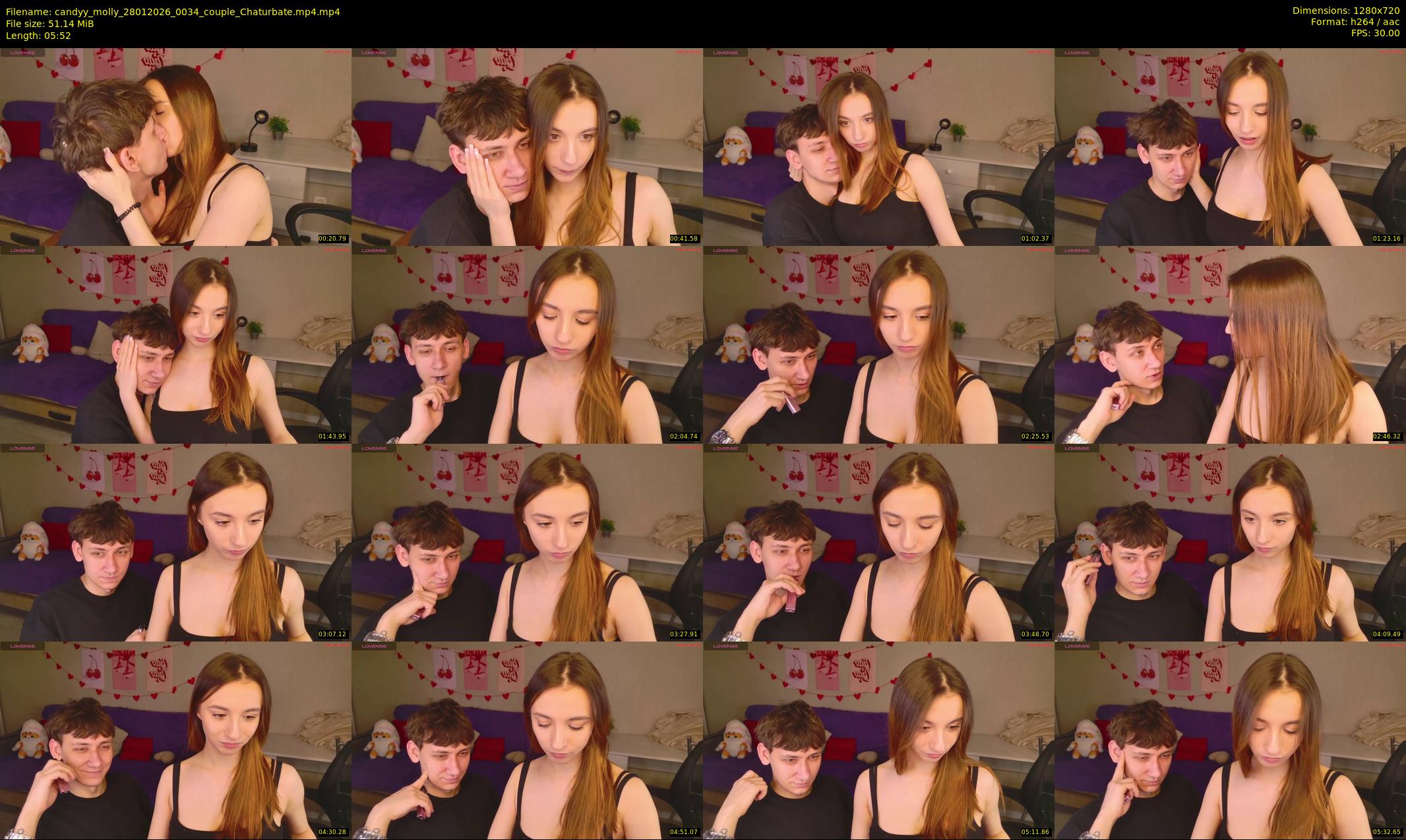 candyy_molly — 6 minute Chaturbate couple cam show recording, 720p, Jan 28, 2026