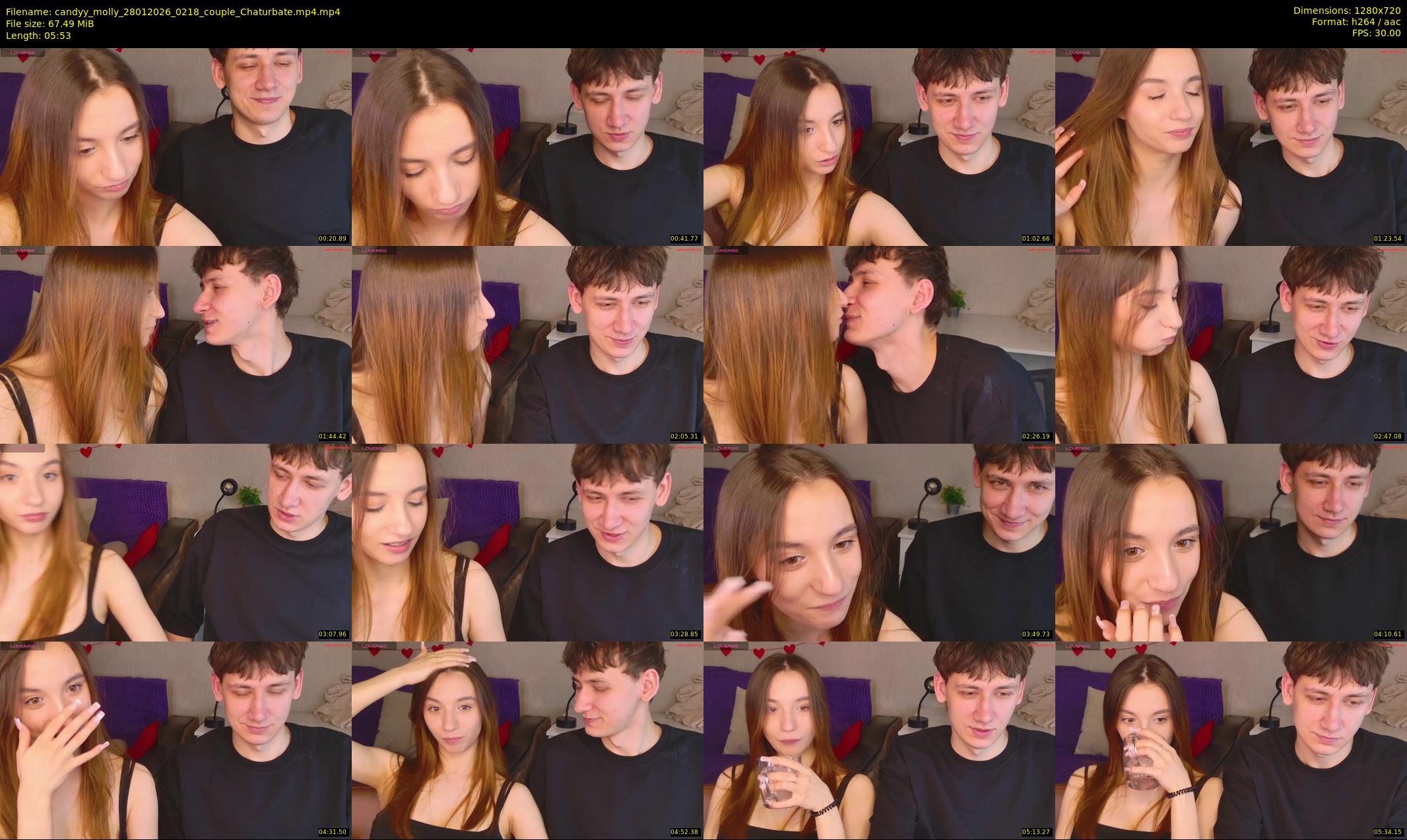 candyy_molly — 6 minute Chaturbate couple cam show recording, 720p, Jan 28, 2026