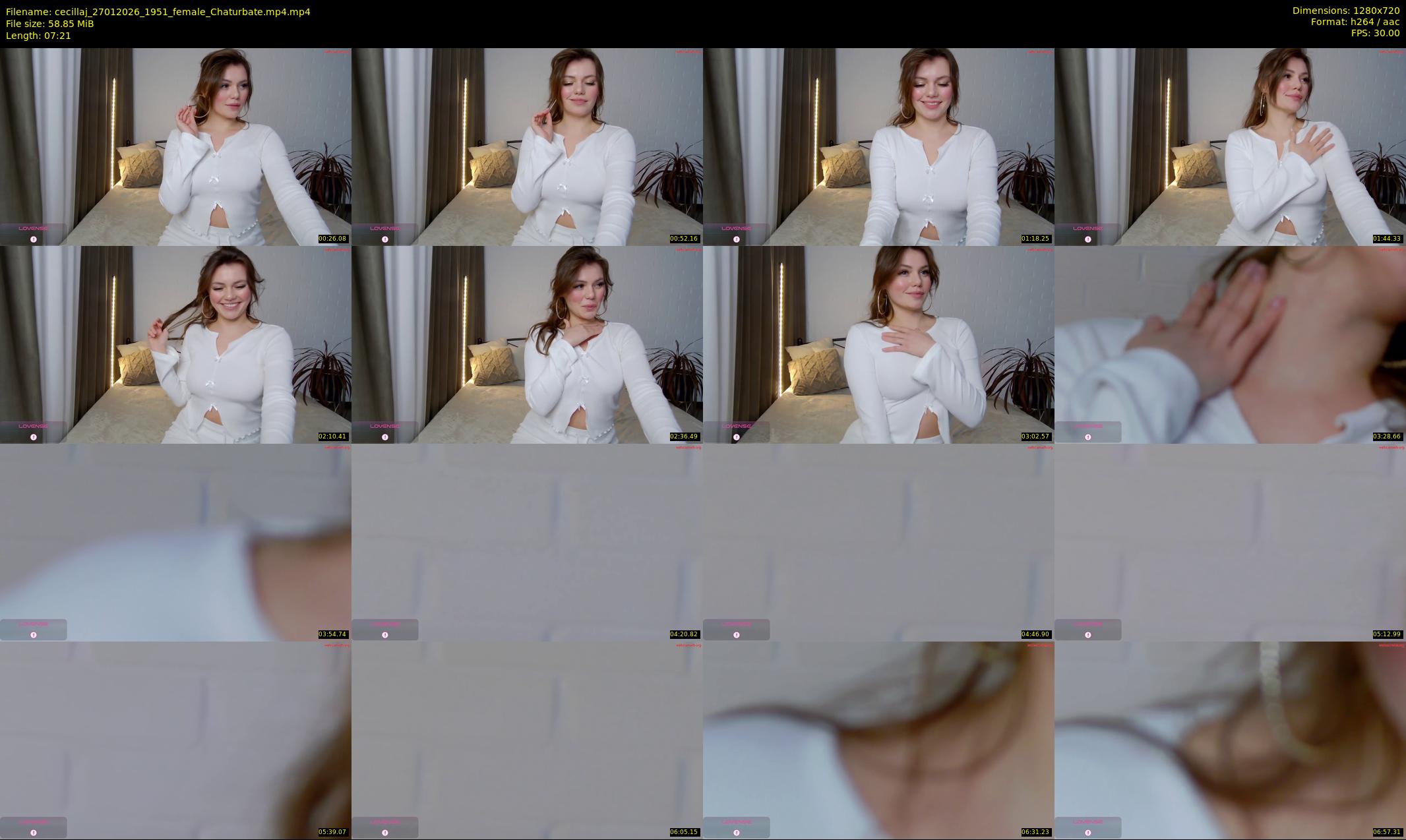 cecillaj — 8 minute Chaturbate female cam show recording, 720p, Jan 27, 2026
