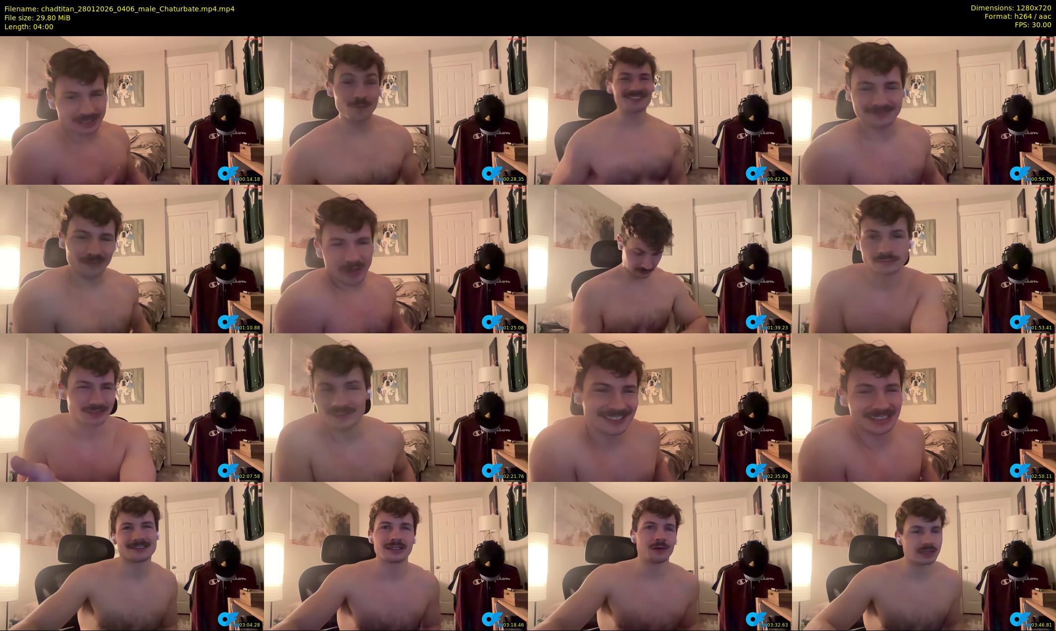 chadtitan — 4 minute Chaturbate male cam show recording, 720p, Jan 28, 2026