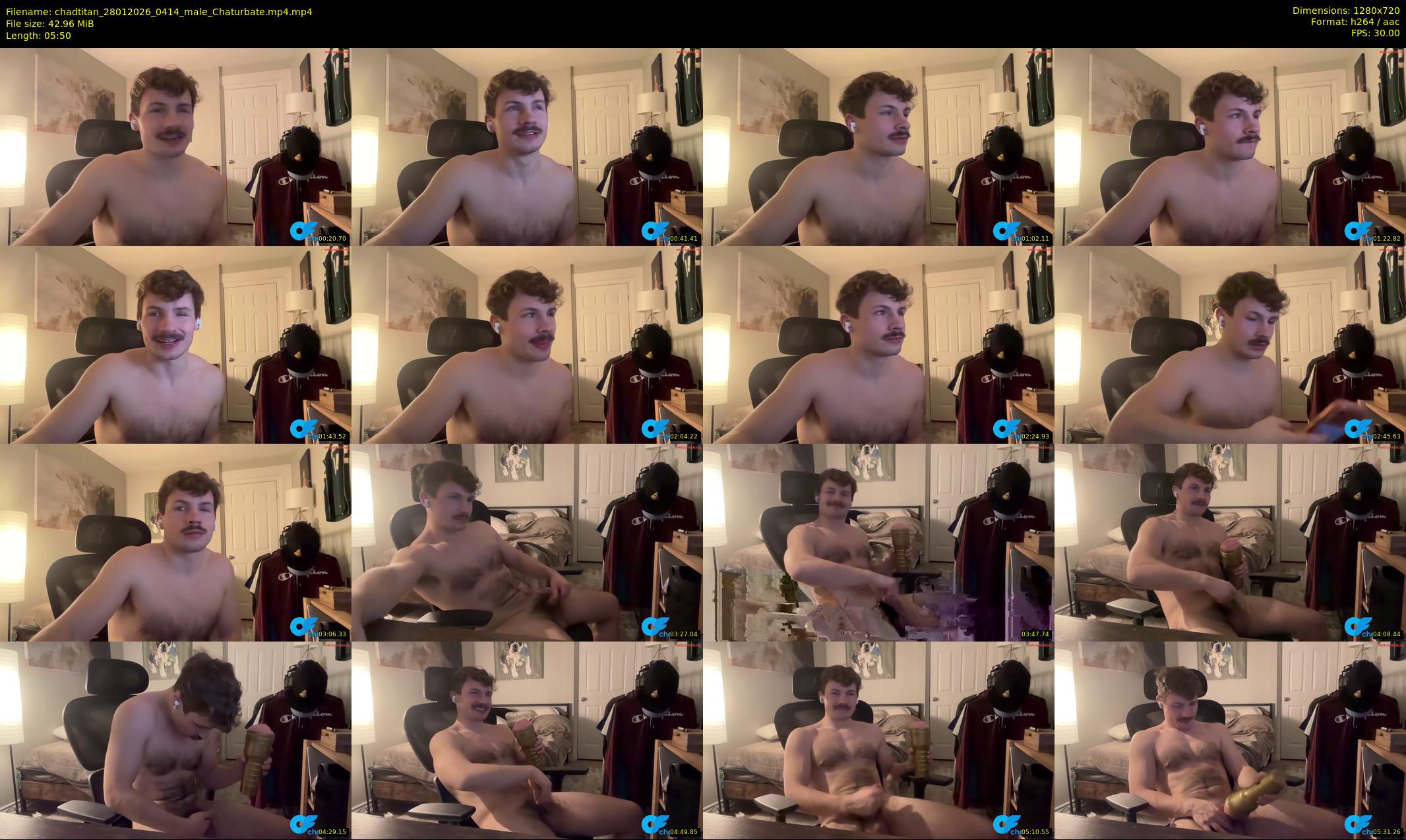 chadtitan — 6 minute Chaturbate male cam show recording, 720p, Jan 28, 2026