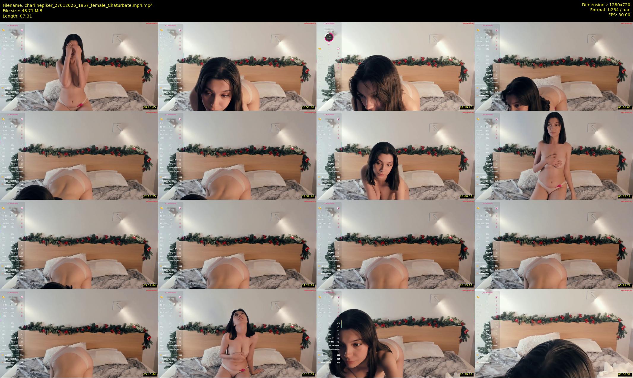 charlinepiker — 8 minute Chaturbate female cam show recording, 720p, Jan 27, 2026