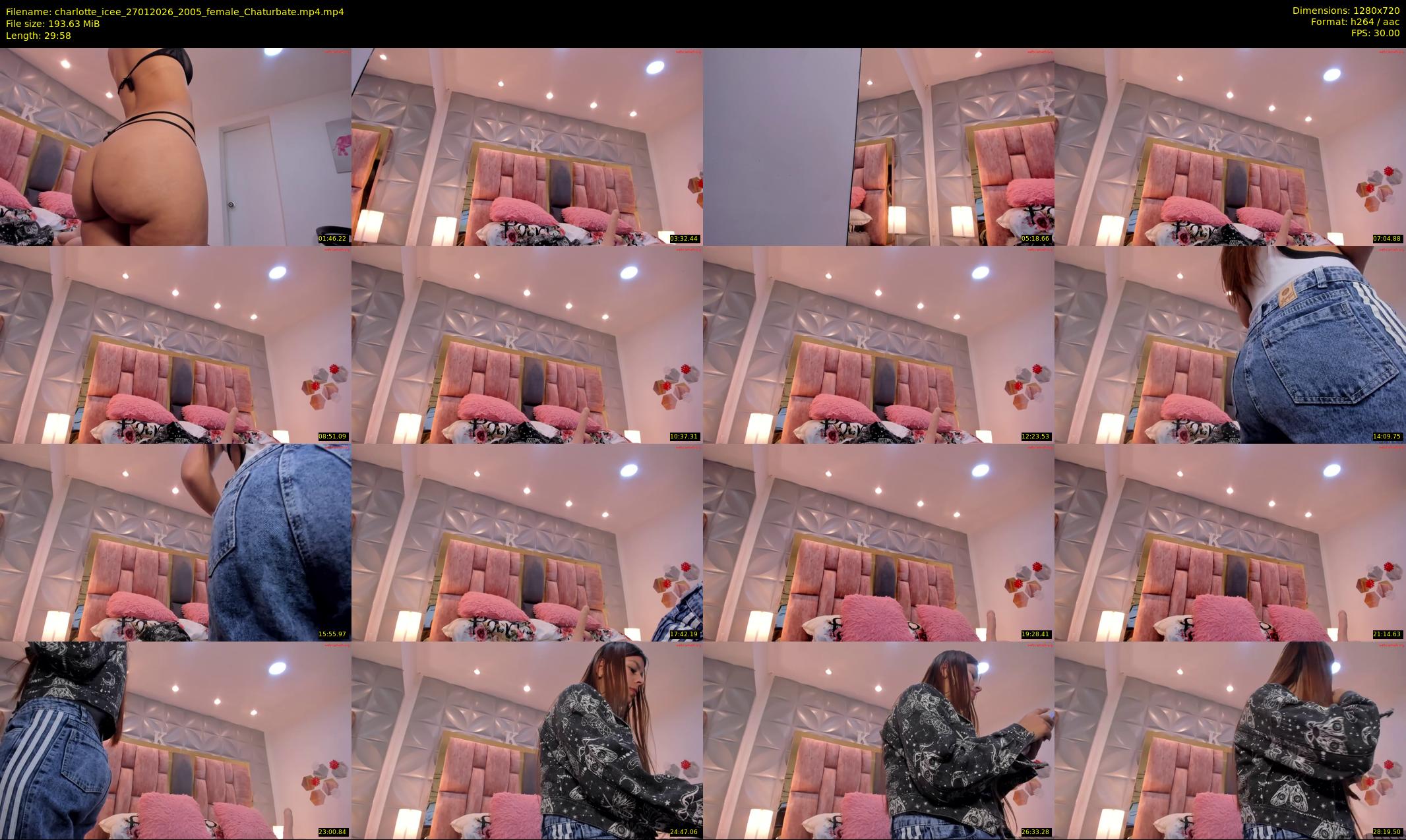 charlotte_icee — 30 minute Chaturbate female cam show recording, 720p, Jan 27, 2026
