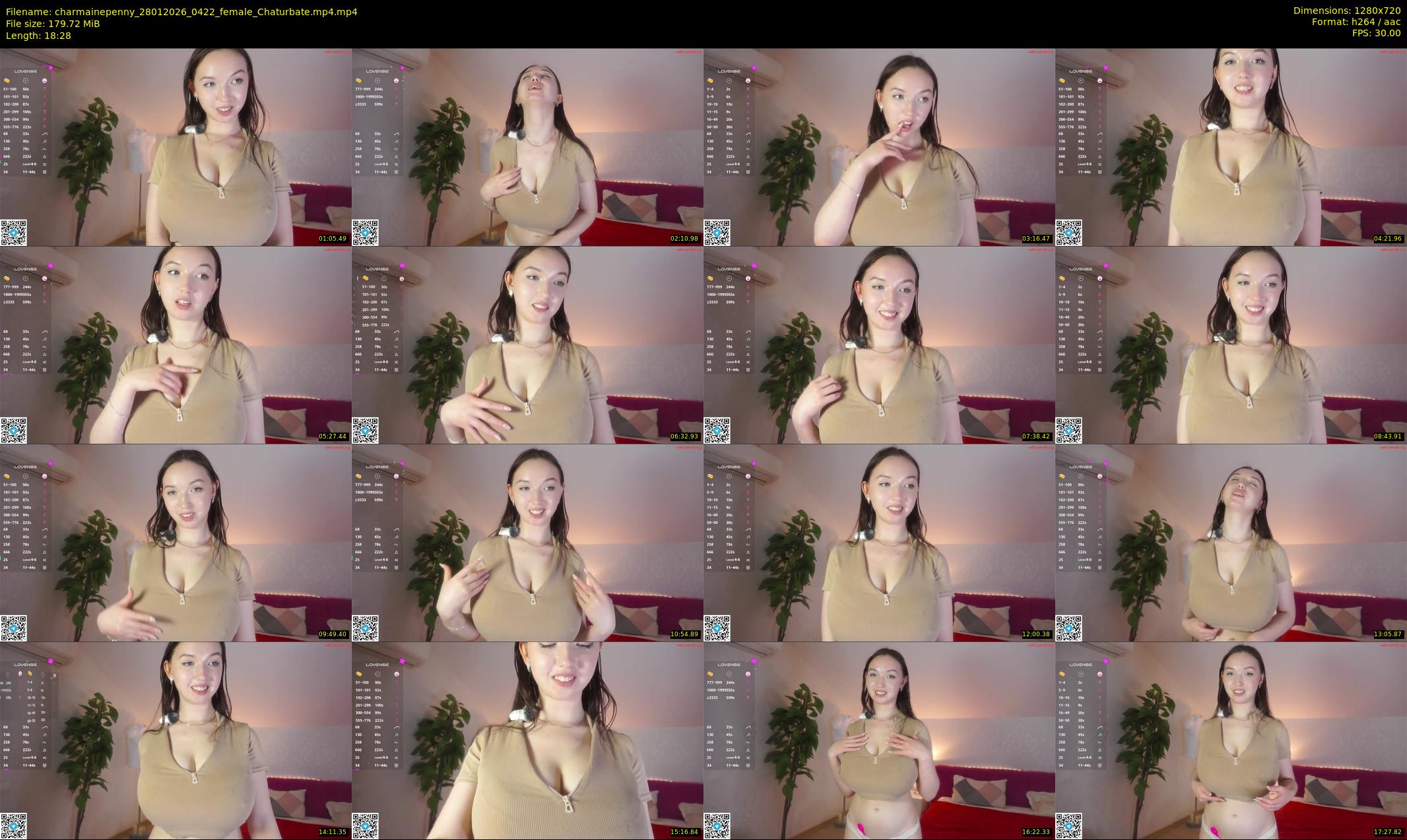 charmainepenny — 19 minute Chaturbate female cam show recording, 720p, Jan 28, 2026