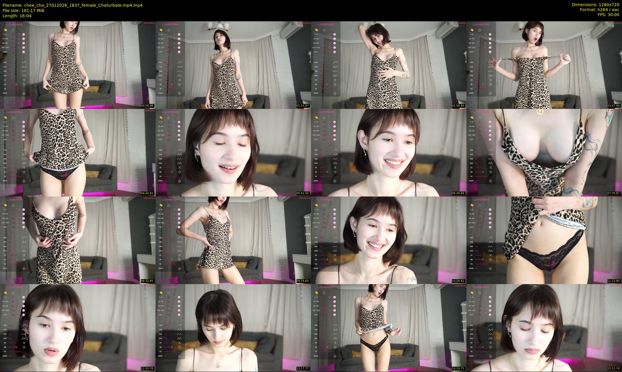 chee_cha — 17 minute Chaturbate female cam show recording, 720p, Jan 27, 2026
