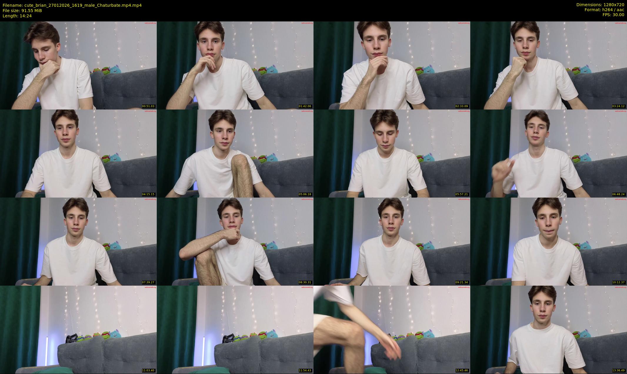 cute_brian — 15 minute Chaturbate male cam show recording, 720p, Jan 27, 2026