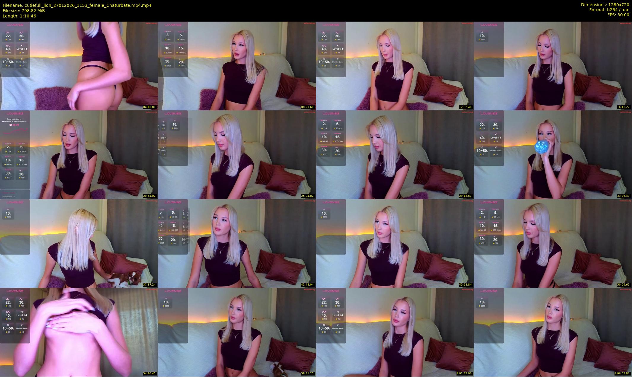 cutiefull_lion — 71 minute Chaturbate female cam show recording, 720p, Jan 27, 2026