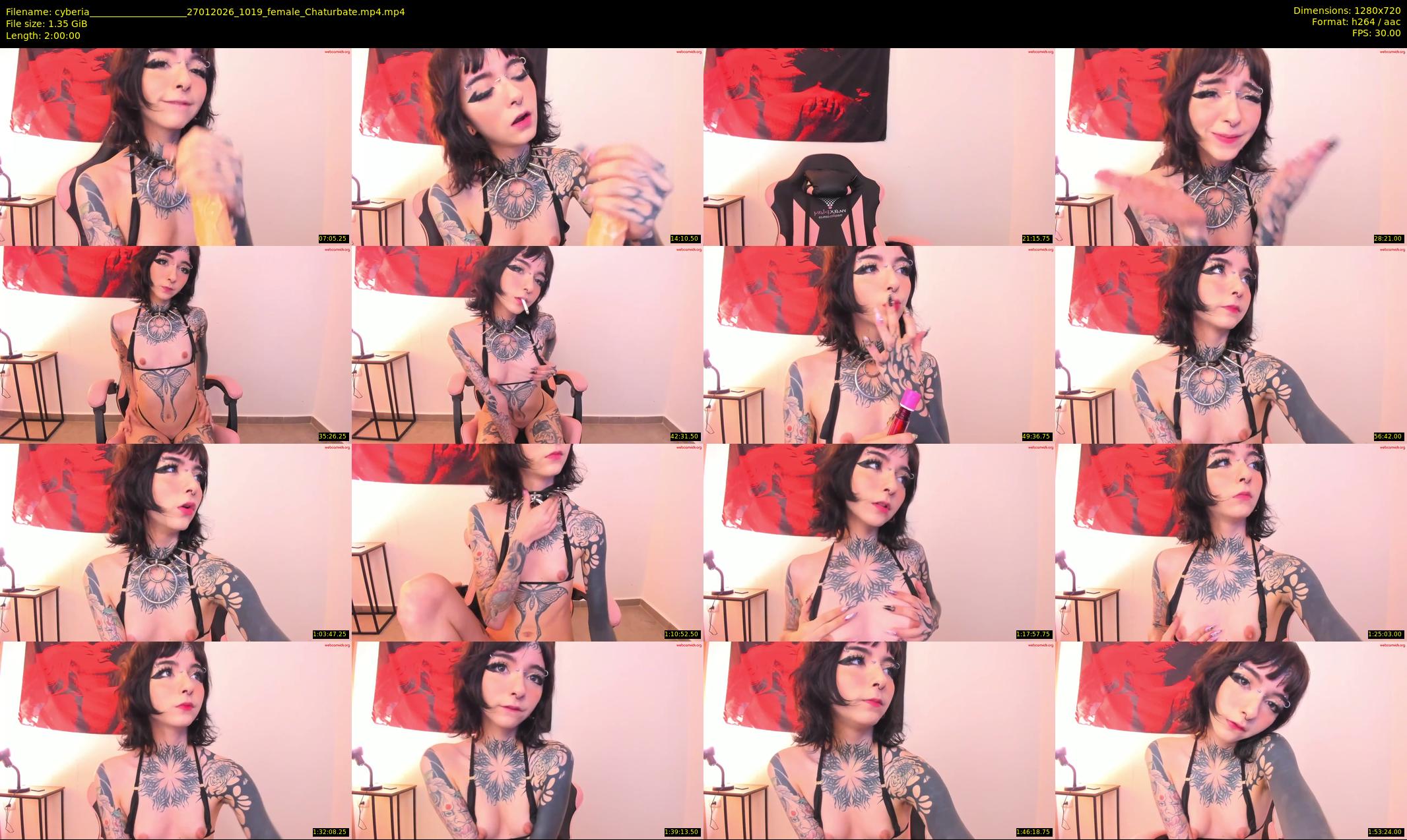 cyberia____________________ — 120 minute Chaturbate female cam show recording, 720p, Jan 27, 2026