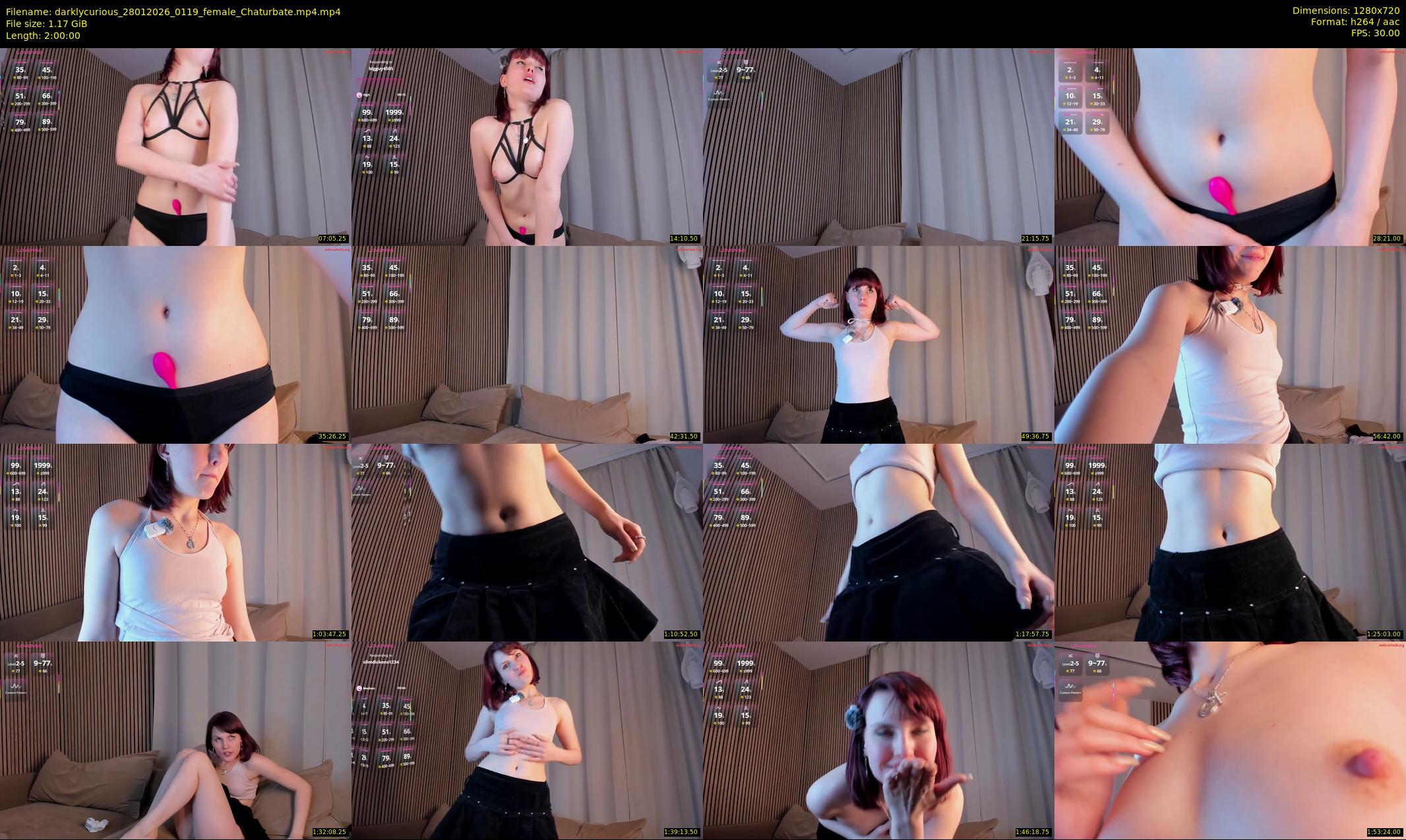 darklycurious — 120 minute Chaturbate female cam show recording, 720p, Jan 28, 2026