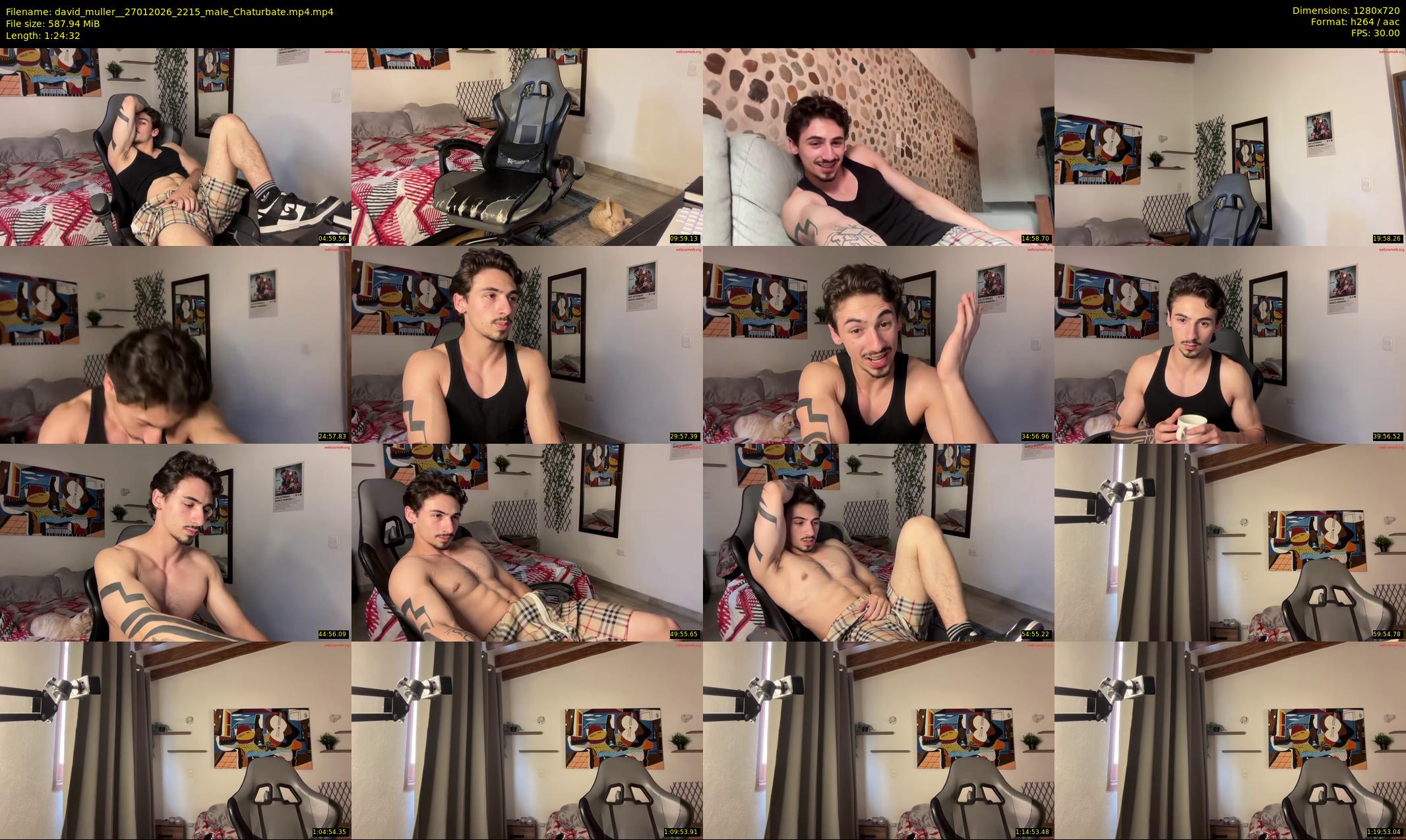 david_muller_ — 85 minute Chaturbate male cam show recording, 720p, Jan 27, 2026