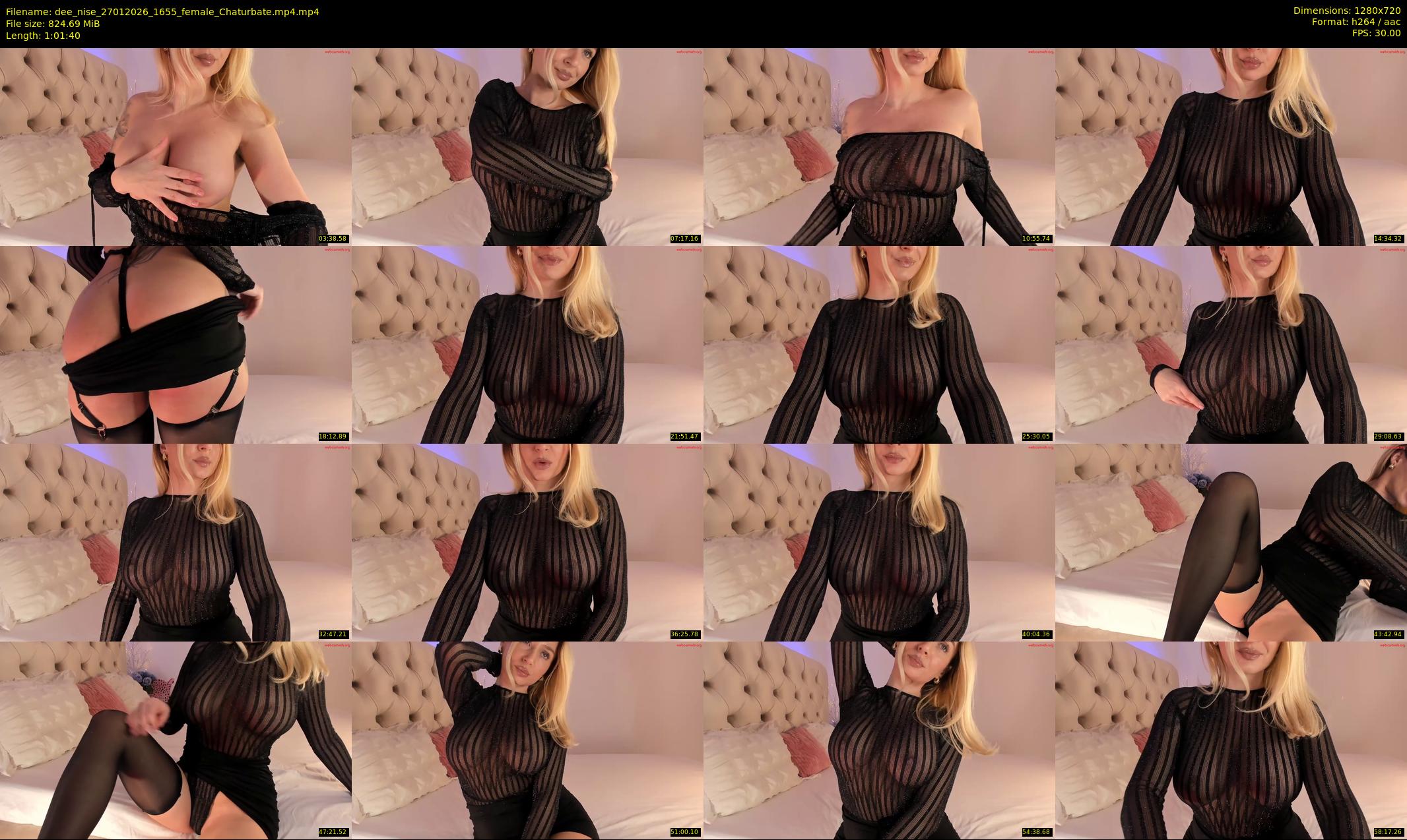 dee_nise — 62 minute Chaturbate female cam show recording, 720p, Jan 27, 2026