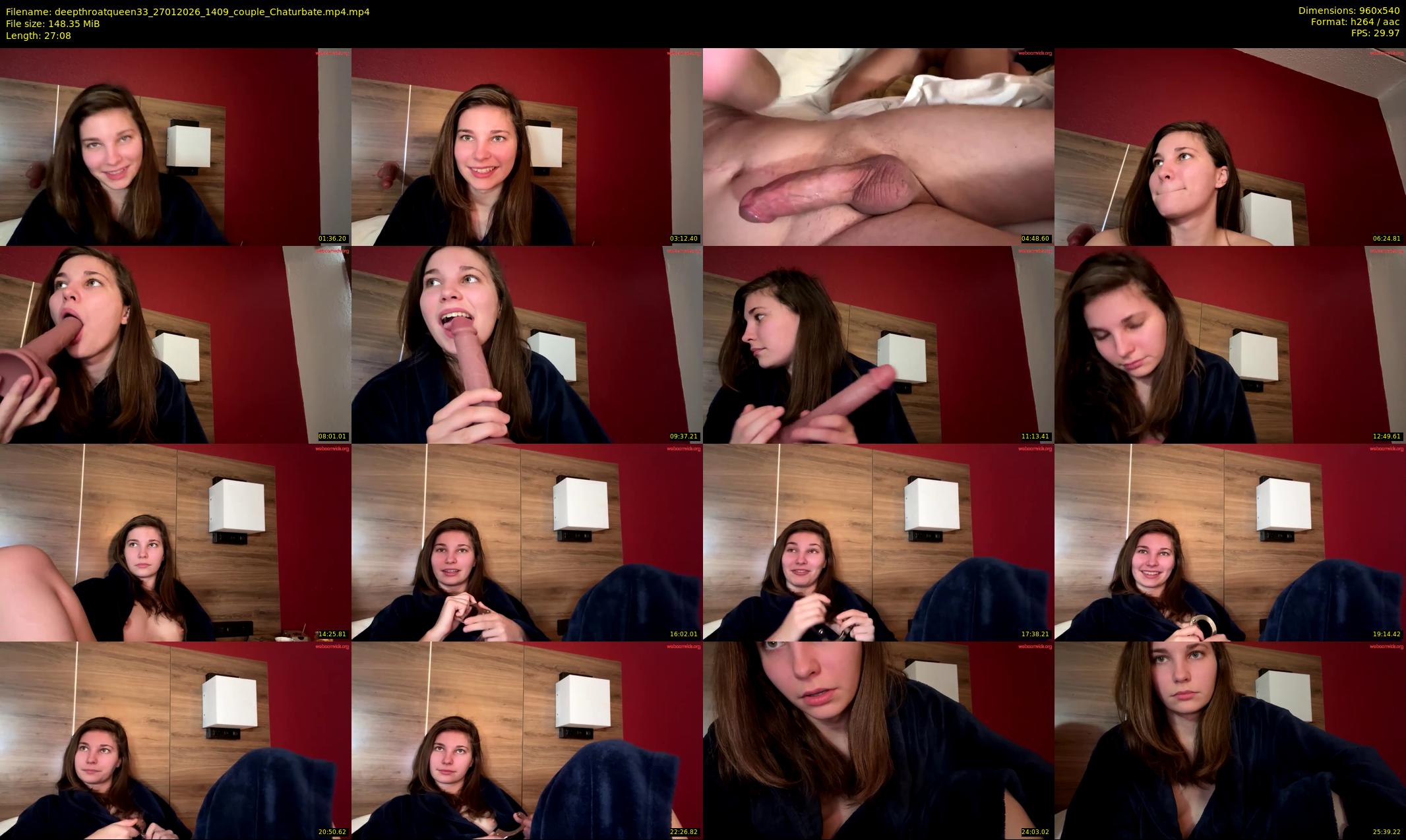 deepthroatqueen33 — 28 minute Chaturbate female cam show recording, 480p, Jan 27, 2026
