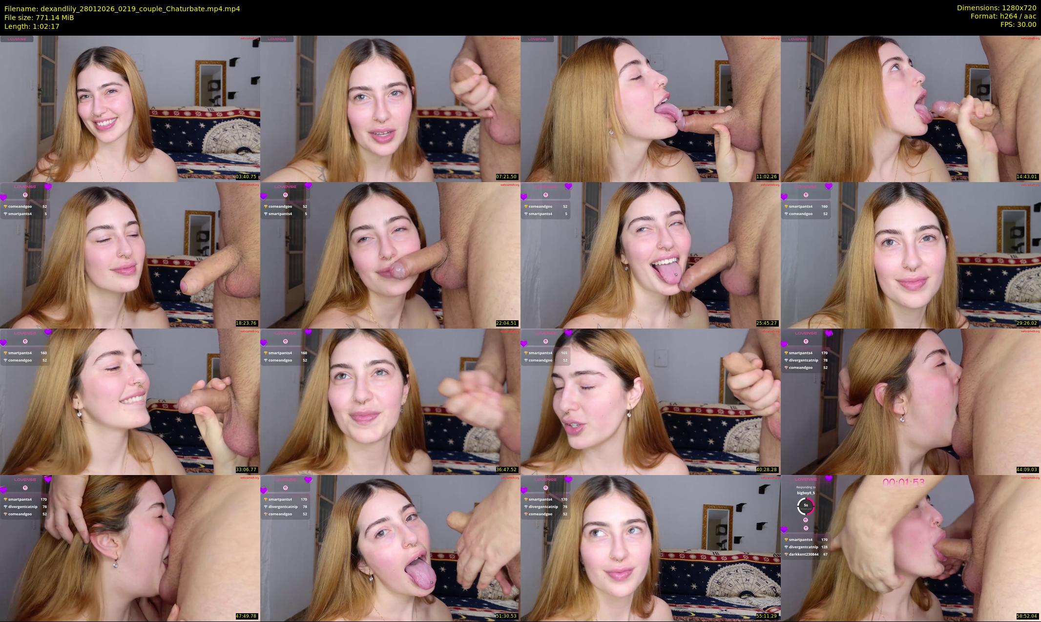 dexandlily — 63 minute Chaturbate couple cam show recording, 720p, Jan 28, 2026