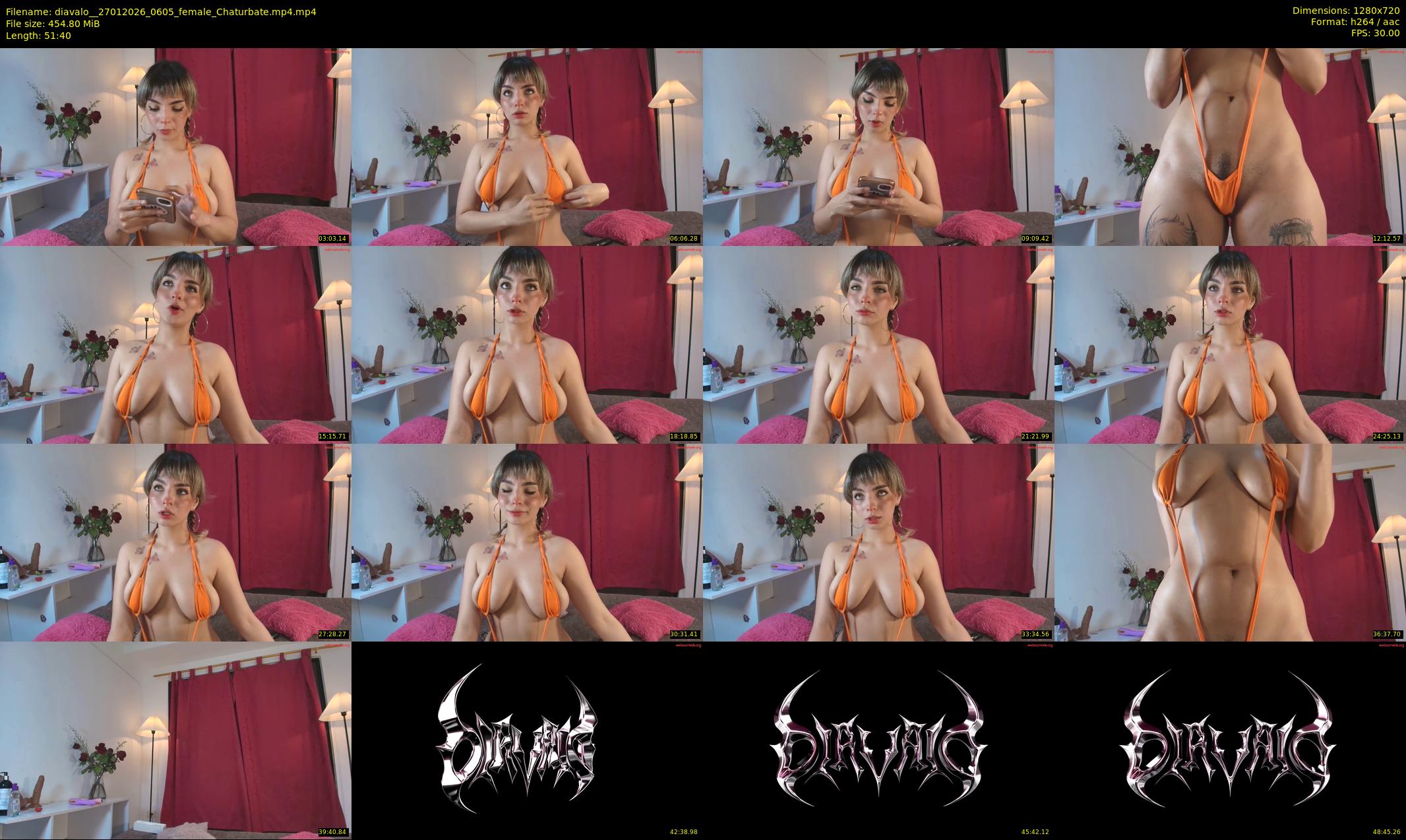 diavalo_ — 52 minute Chaturbate female cam show recording, 720p, Jan 27, 2026